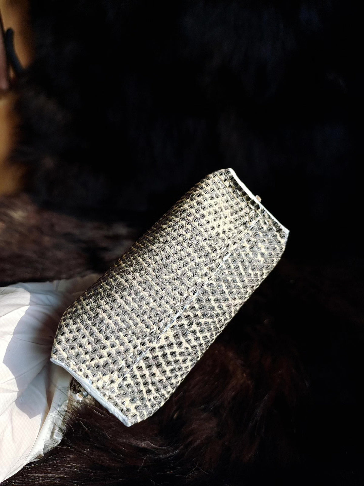 Monetiera in pelle cona texture Himalayan