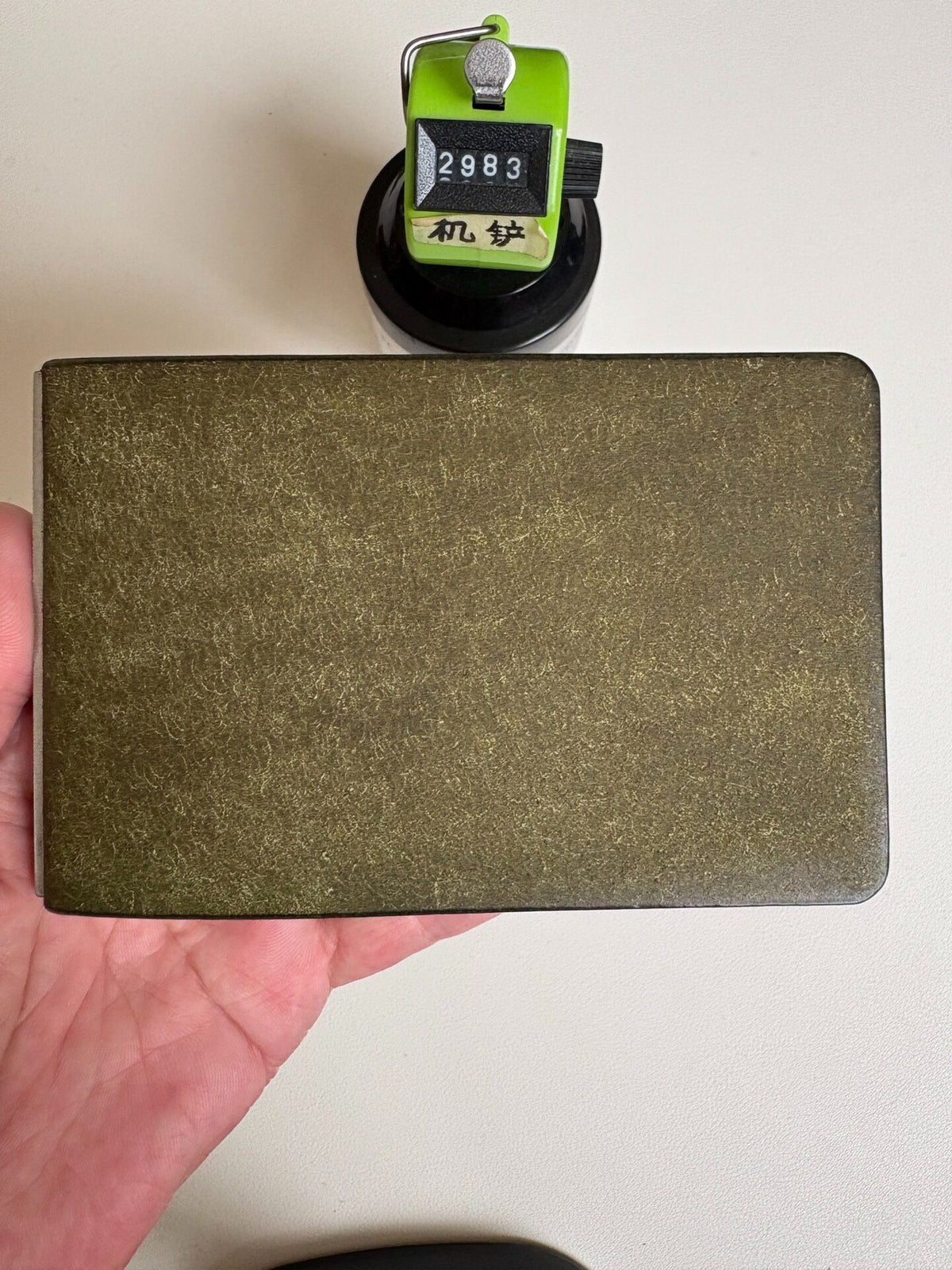 Olive Green Pueblo Leather Binder A9