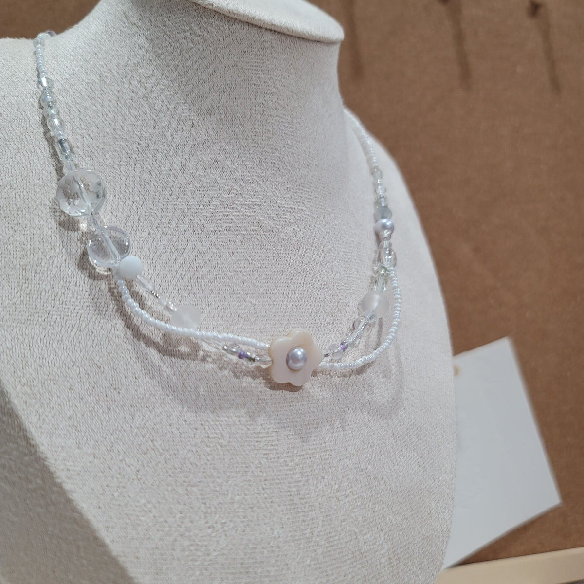 Handmade Multi Strand Seed Bead Necklace