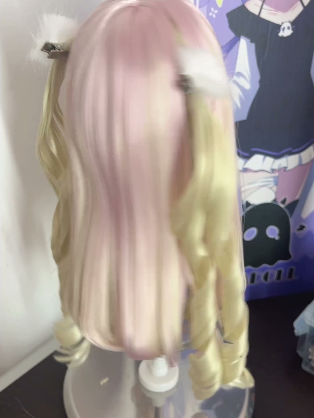 Pastel Gradient Doll Wig with Braids