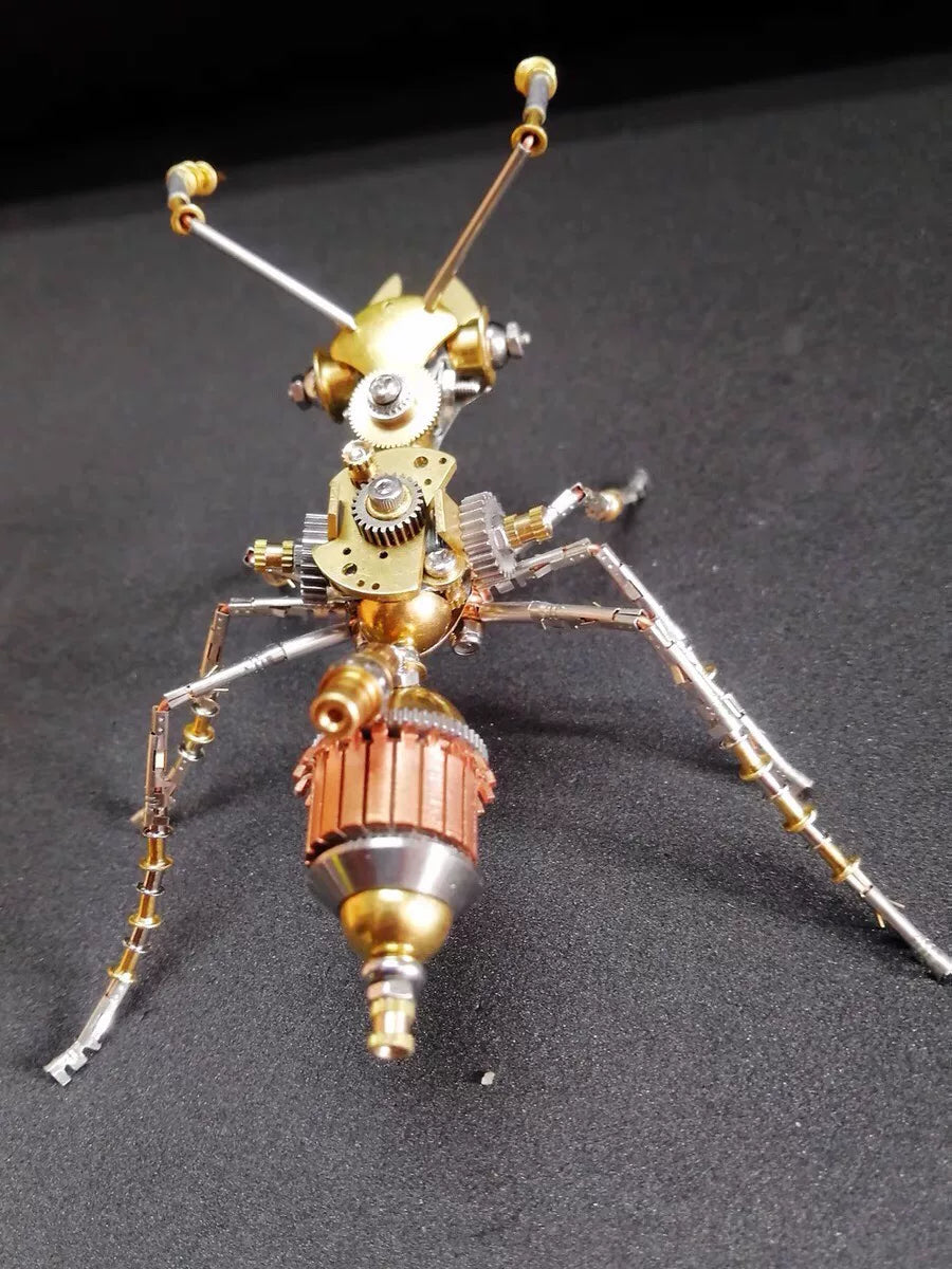 Steampunk Metal Mechanical Ant Assembly Model