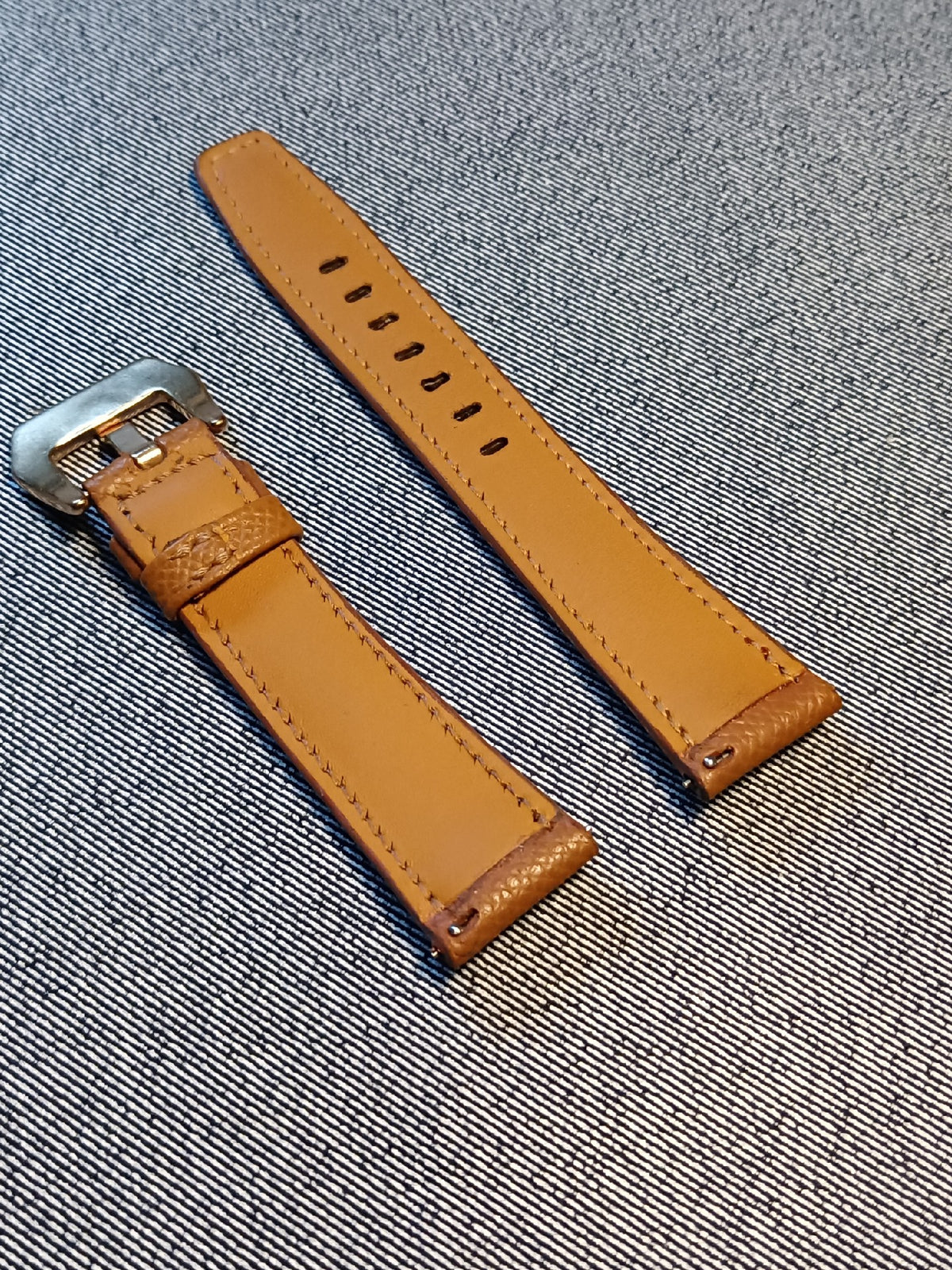 Epsom Leather Watch Strap 22mm to 18mm