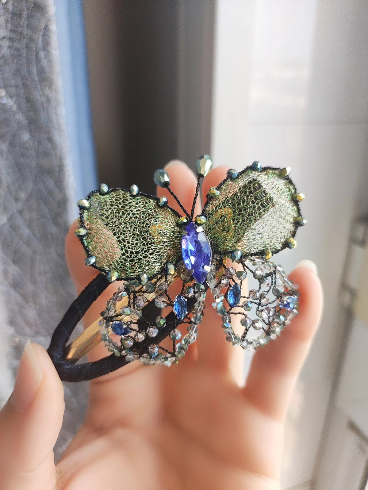 Butterfly Duckbill Clip Copper Wire Mesh