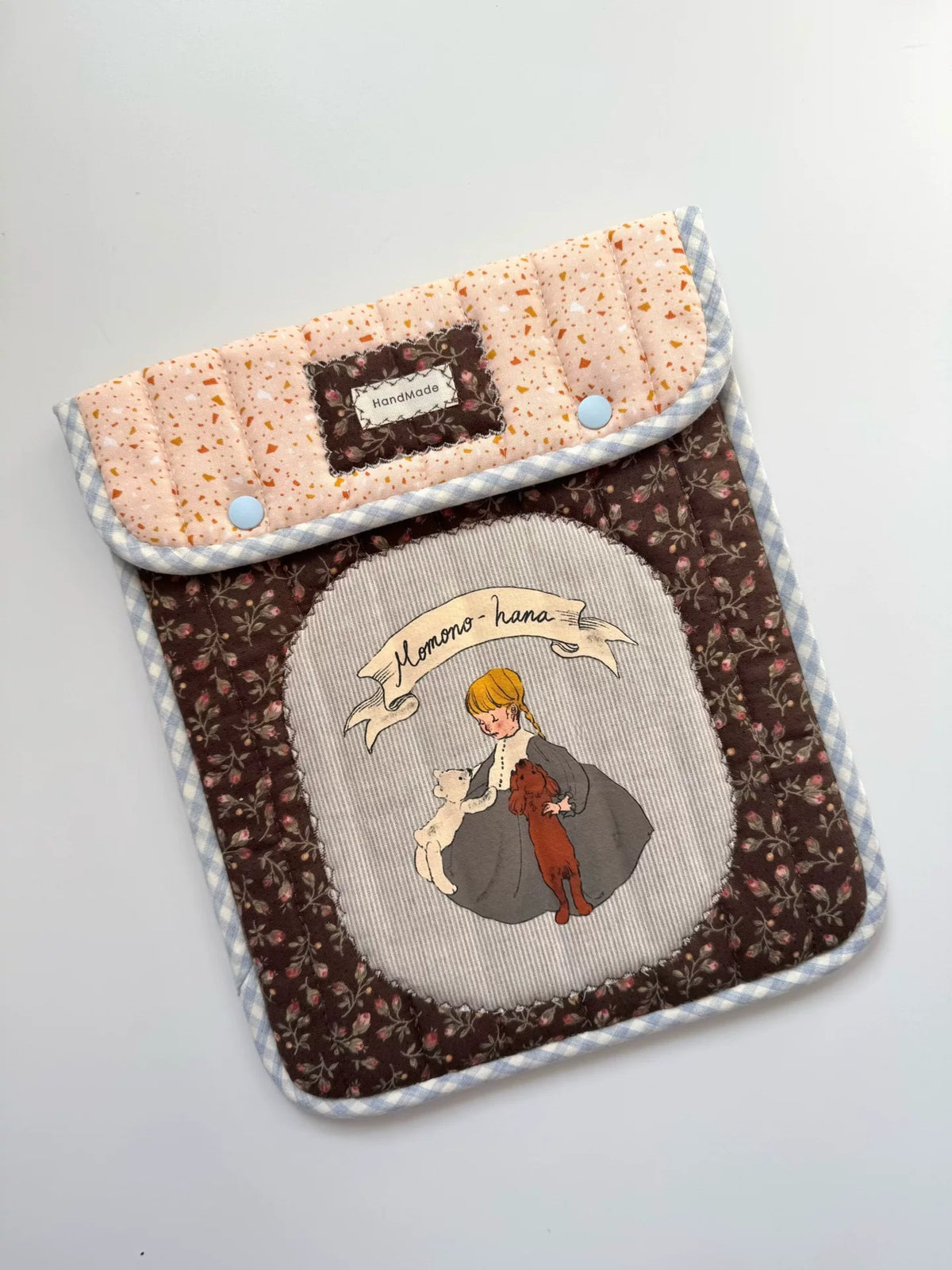 Funda de algodón acolchada hecha a mano