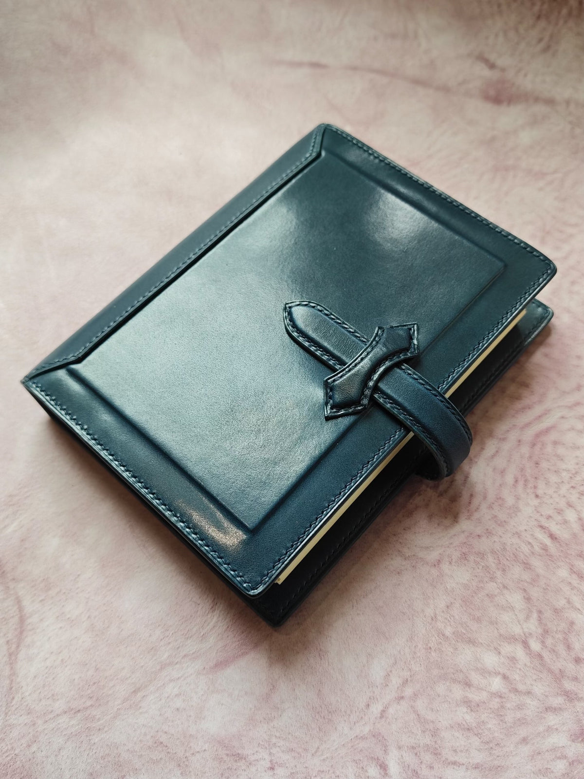 A6 Loose Leaf Notebook with Leather Strap Closure
