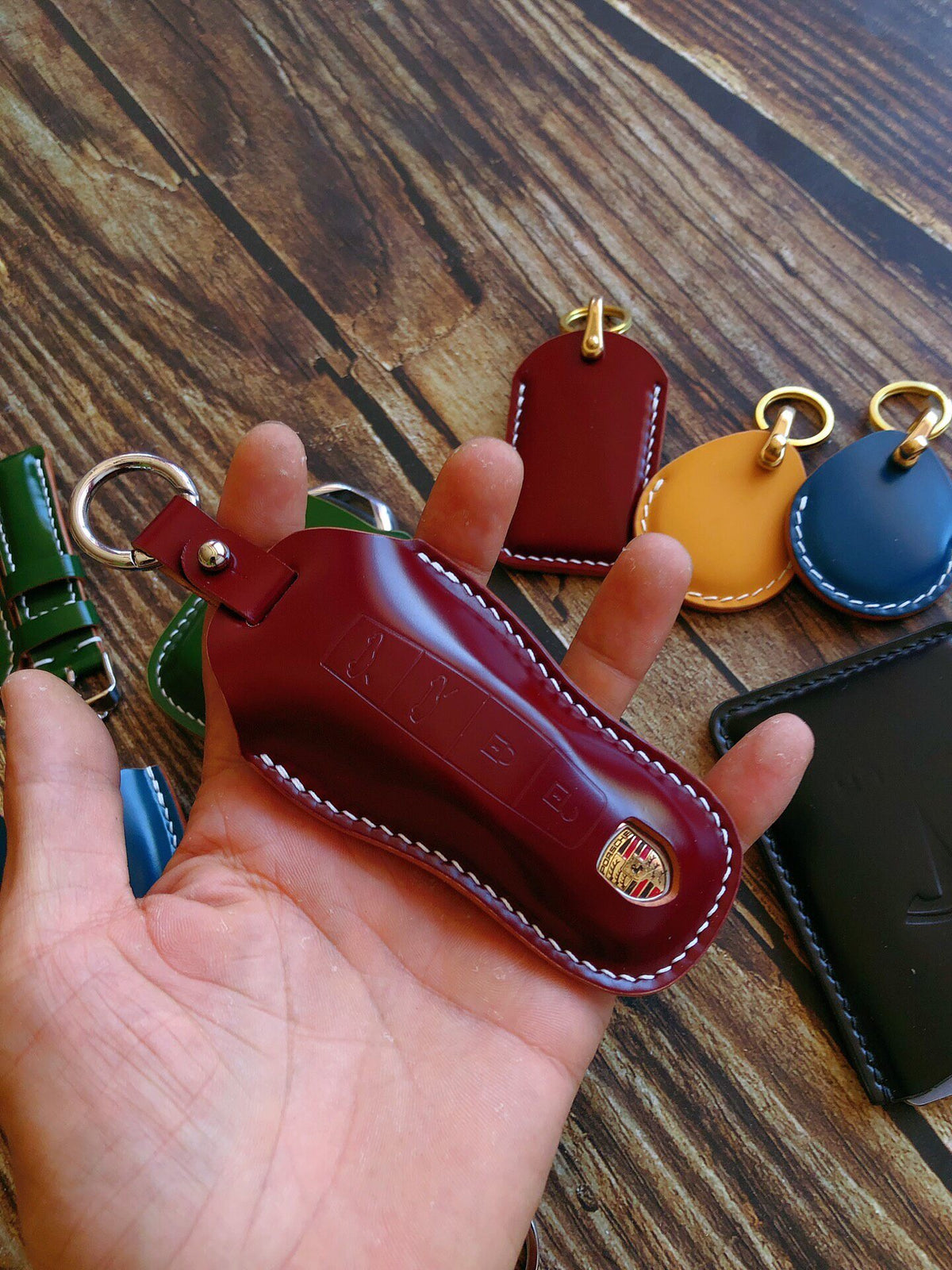 Porsche Key Cover Shinki Cordovan Leather
