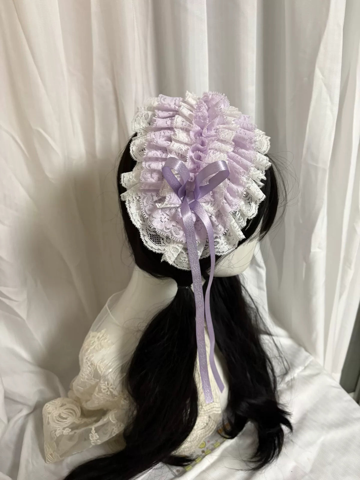 Handmade Lace Bonnet Lolita Victorian Headdress