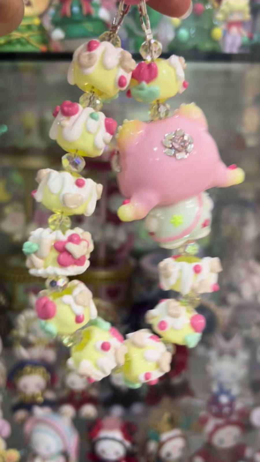Handcrafted Hello Kitty Phone Chain Bead