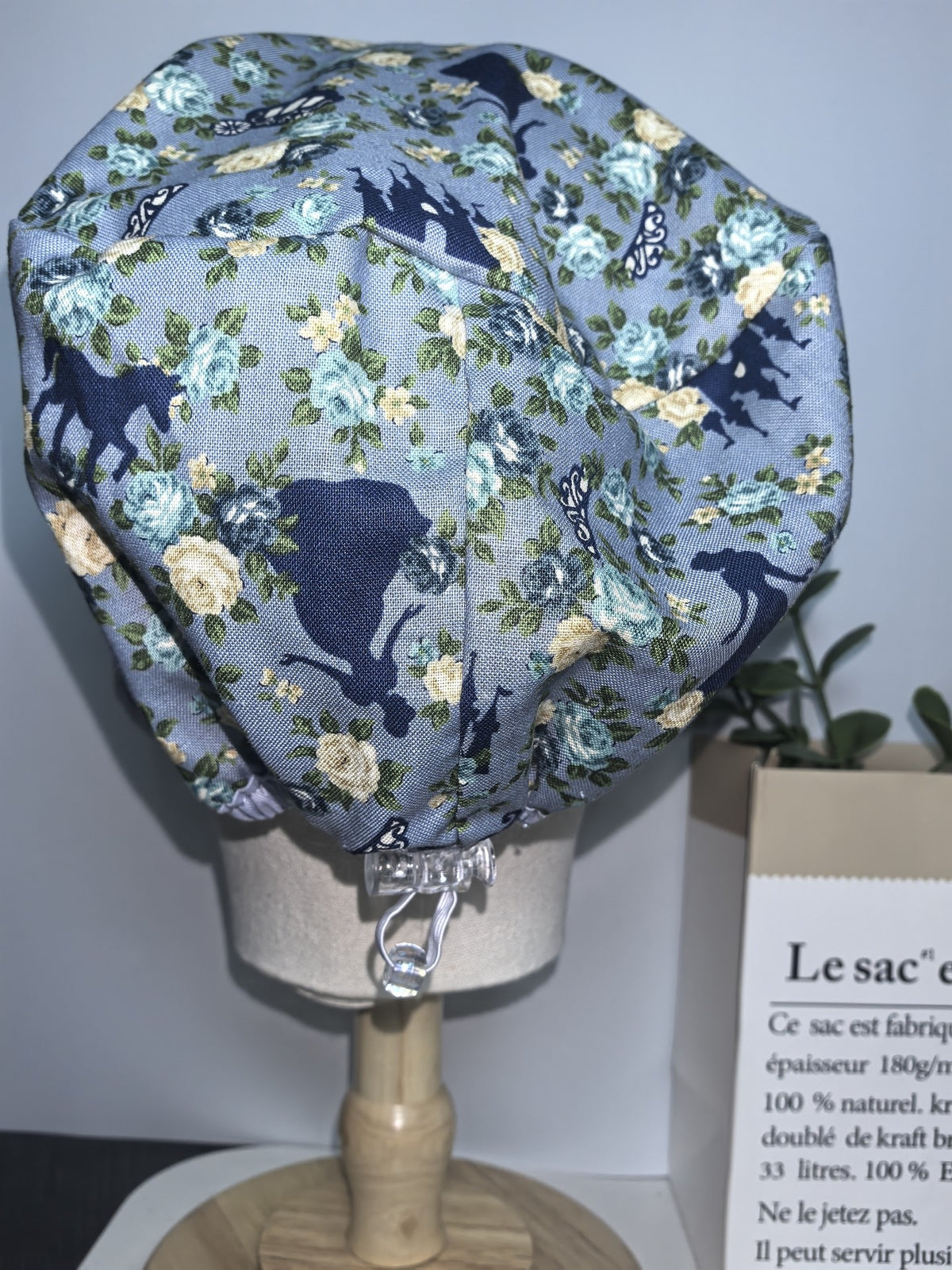 Cotton Bouffant Scrub Cap Fairytale Print