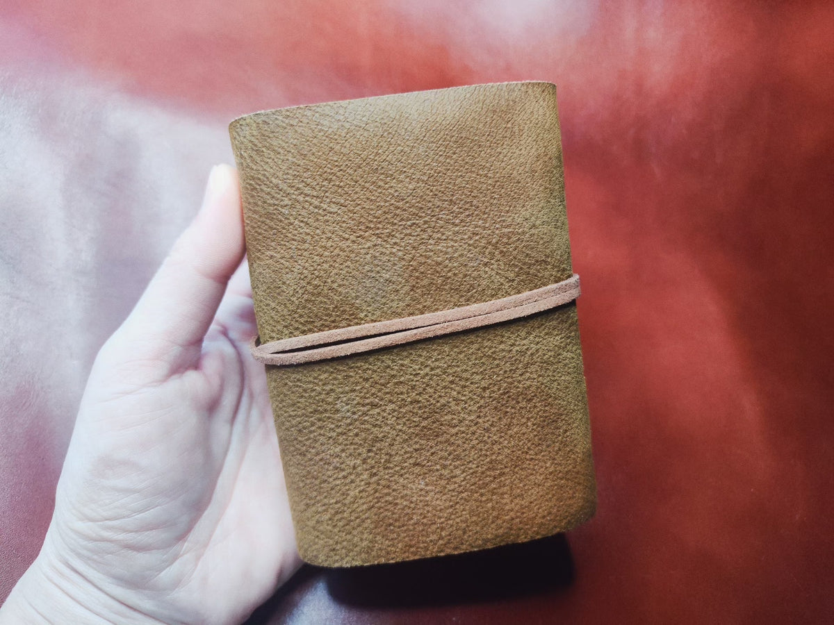 Cowhide Leather Journal Hand Stitched