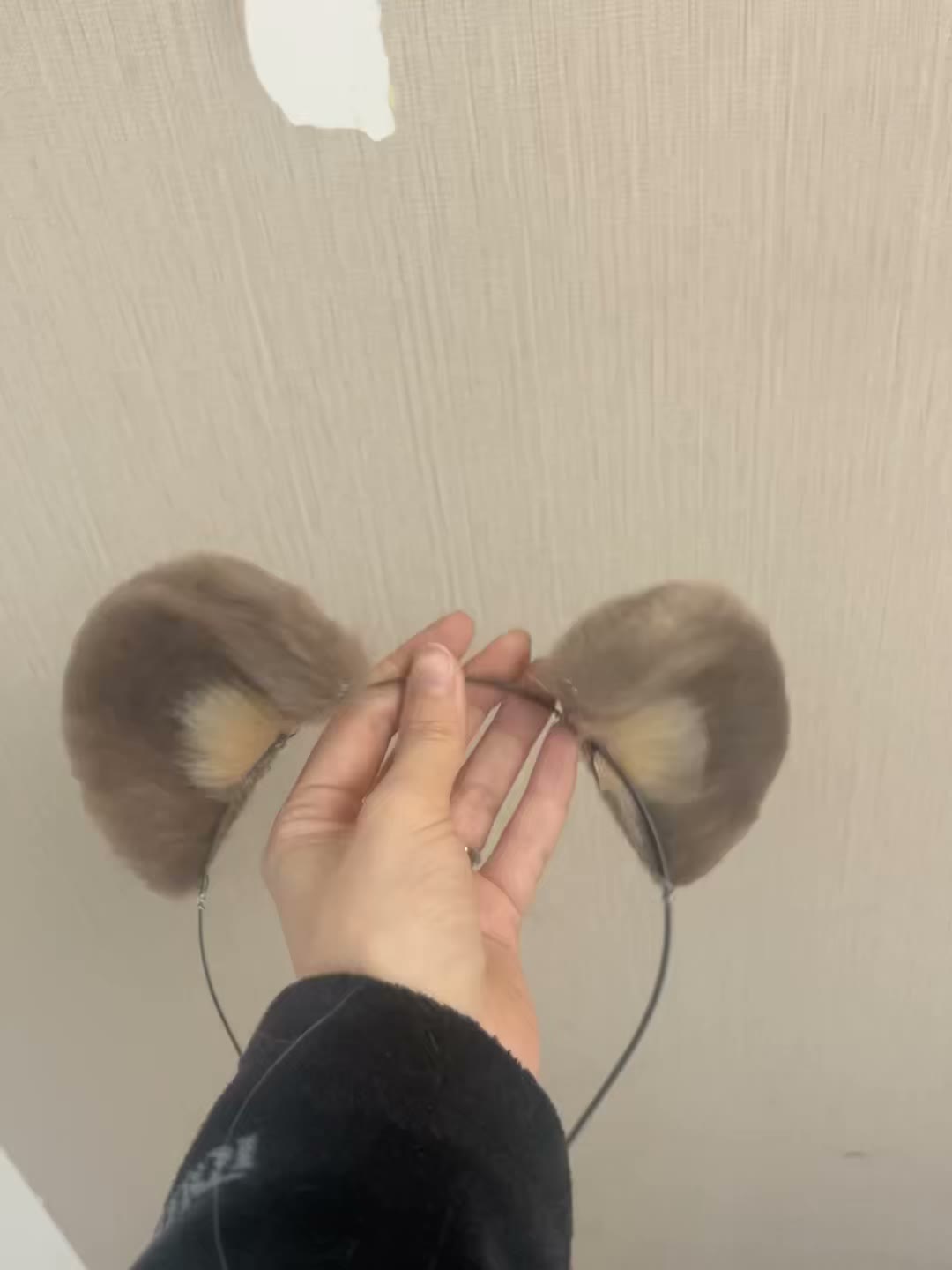 Accessoires de cheveux oreilles d'ours en peluche