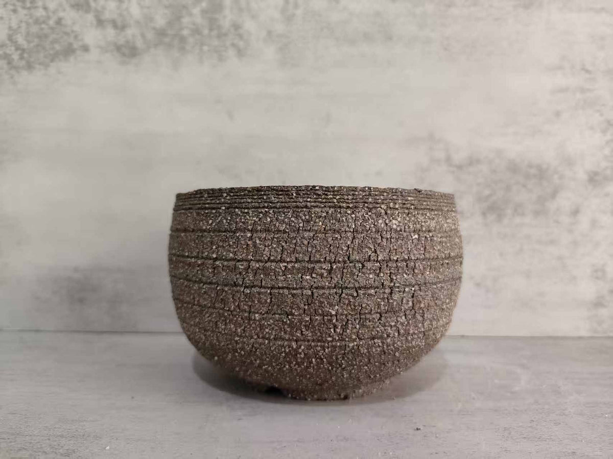 Ceramic Planter with Textured Earth Finish