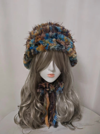 Dunhuang Hoodie Handmade Hat - Silk Road Style