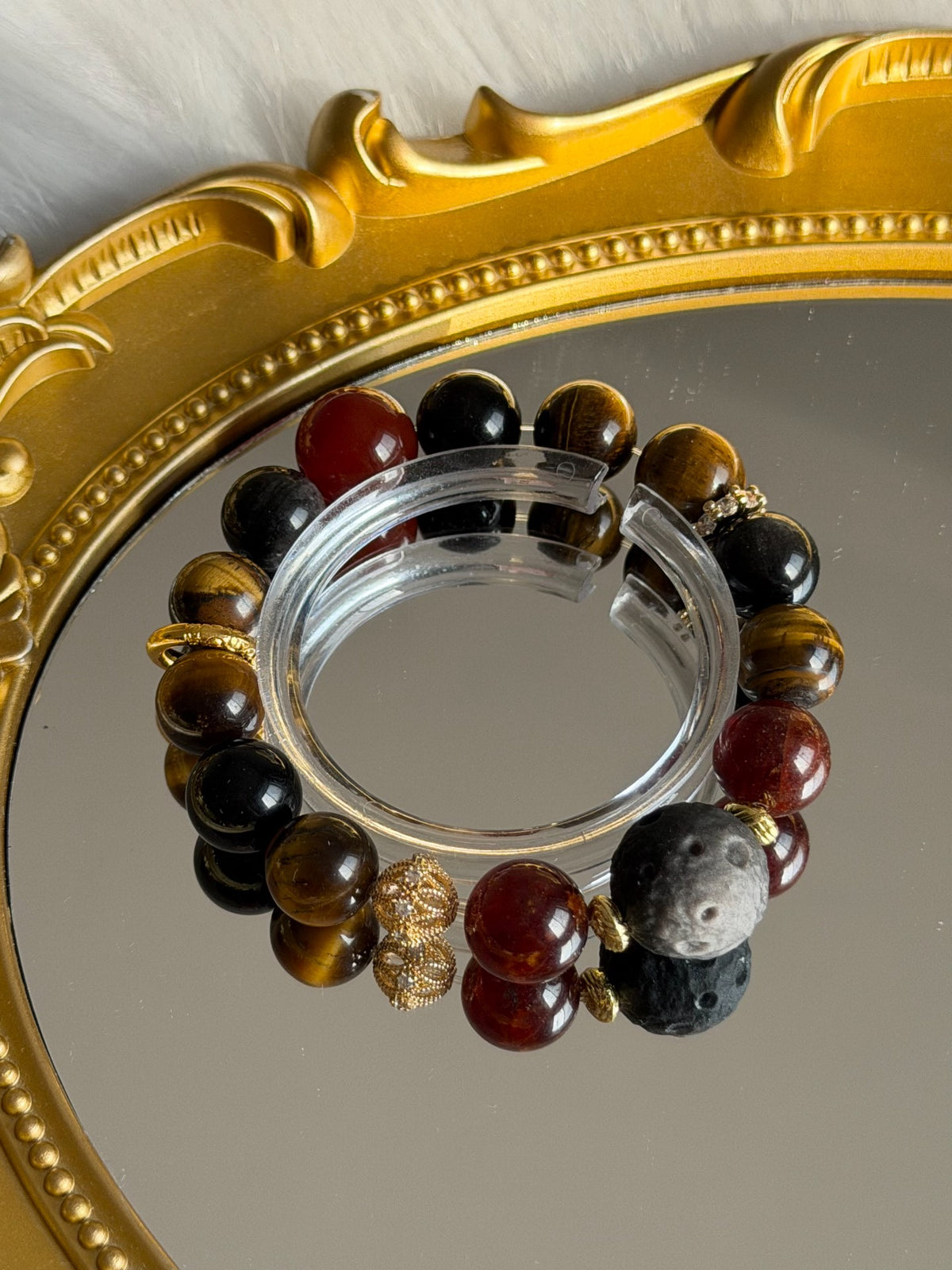 Tijgeroog Kristal Armband 12mm