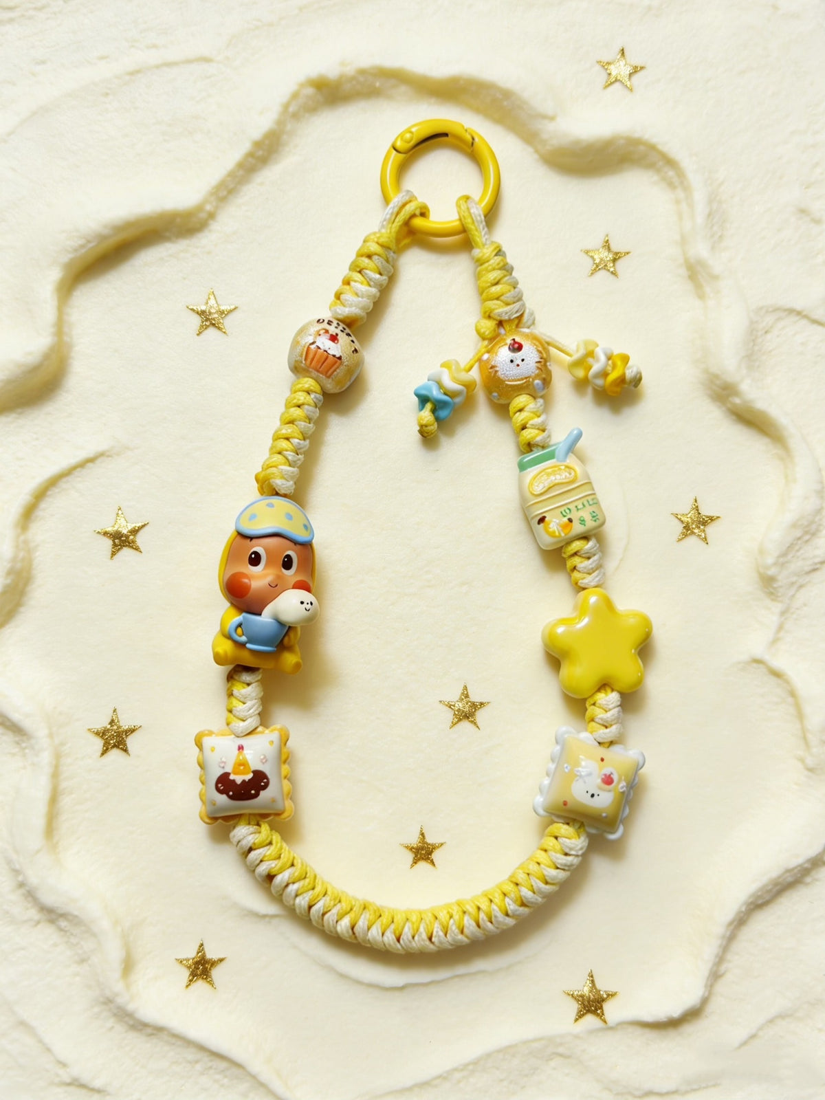 Braided Cartoon Character Phone Strap Charm