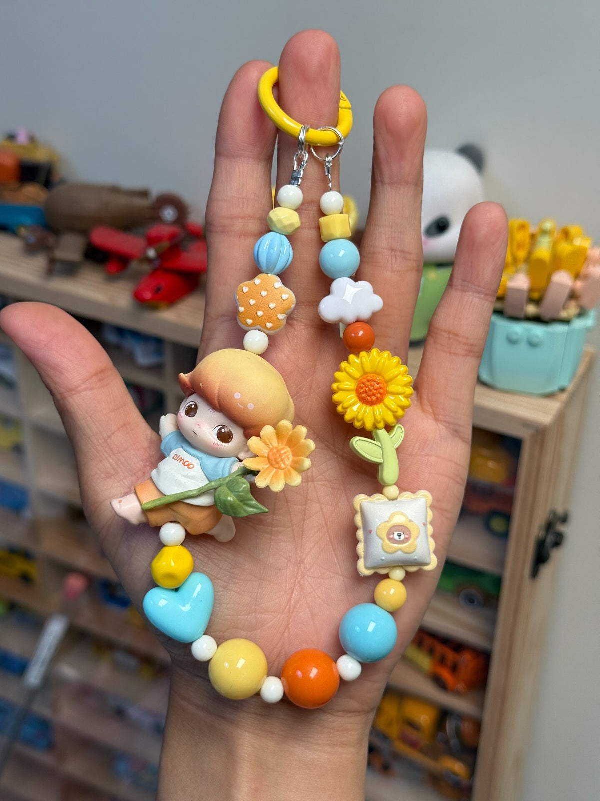 DIMOO Sunflower Phone Strap Bag Charm Keychain