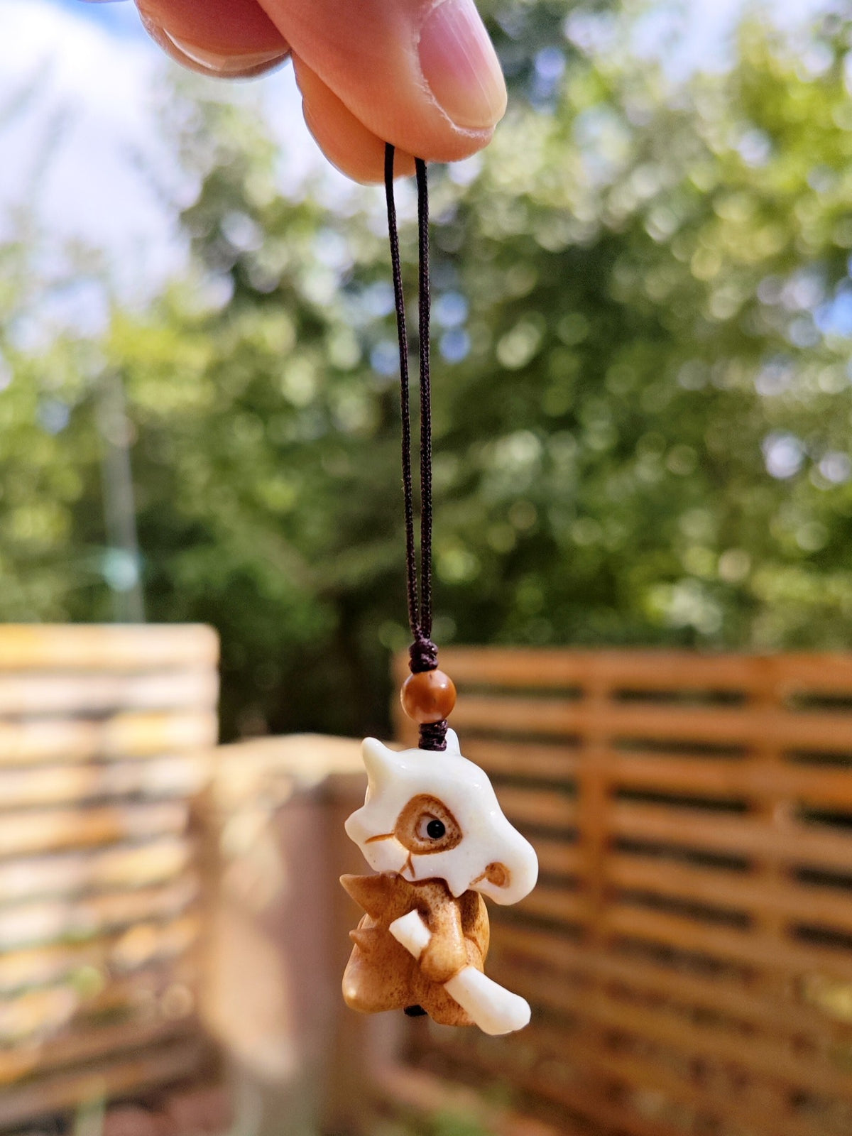 Antler Carved Charm Phone Keychain Pendant