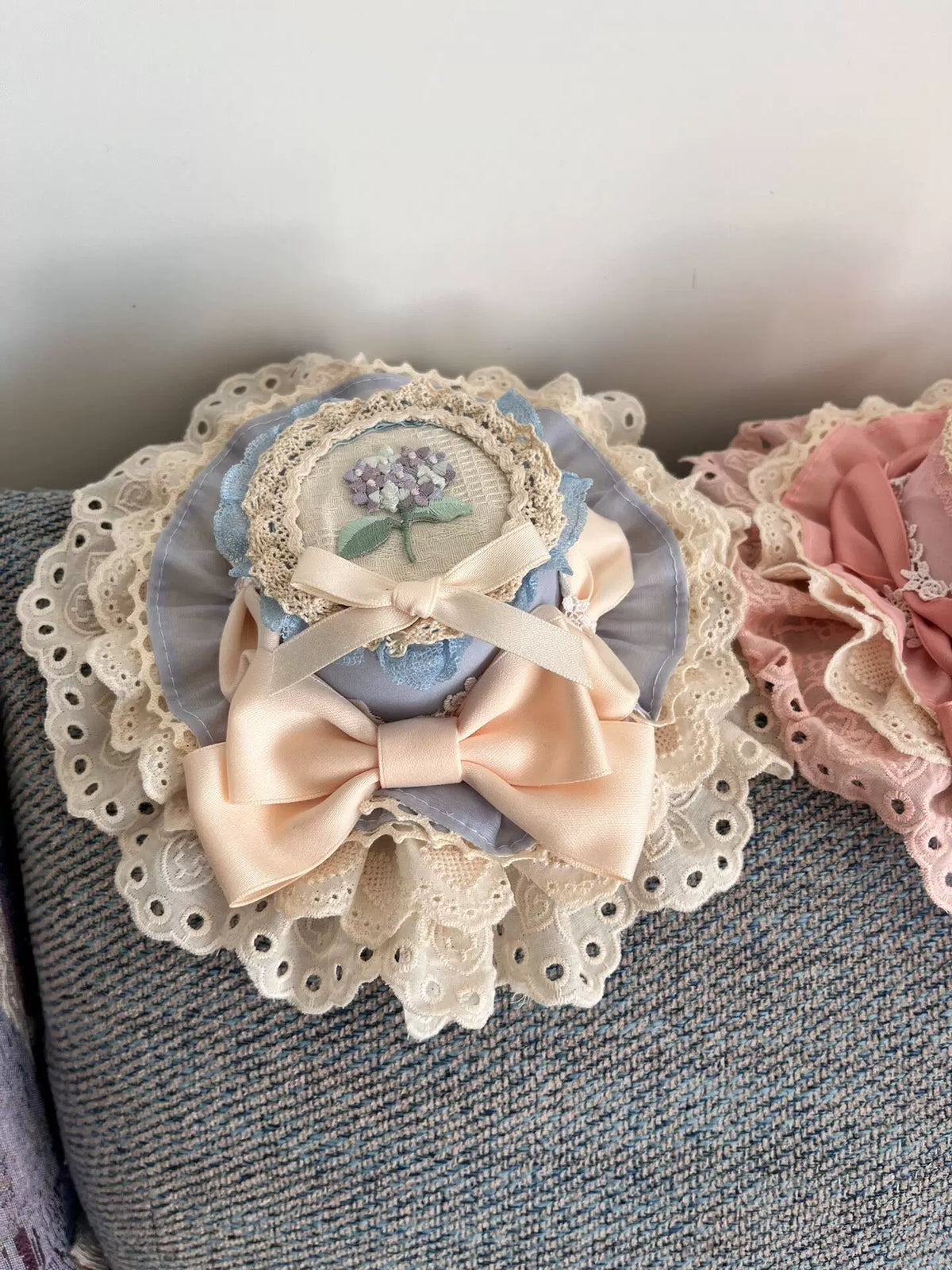 Handmade Lolita Lace Bow Mini Hat