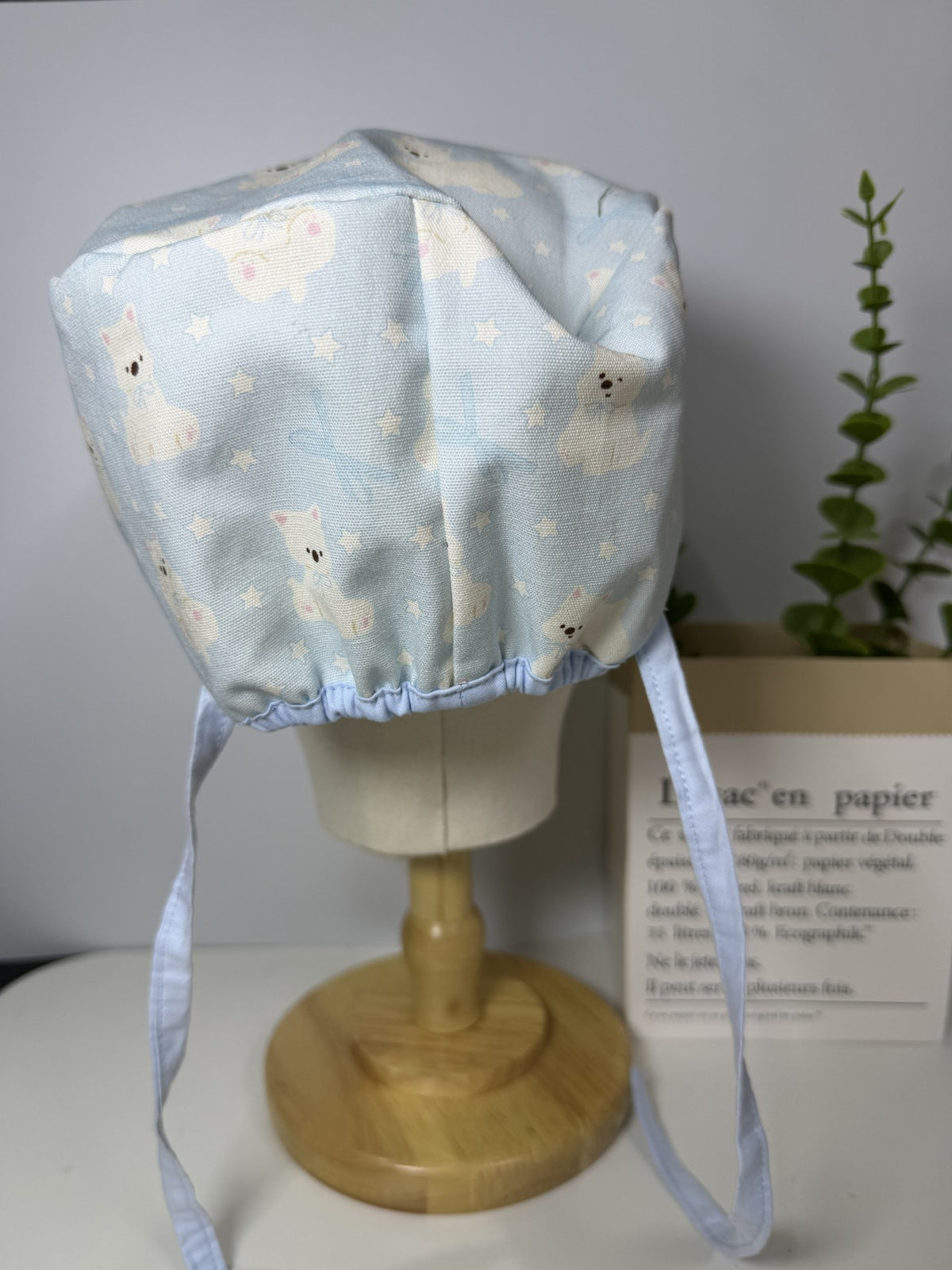 Cotton Surgical Cap with Star Dog Print