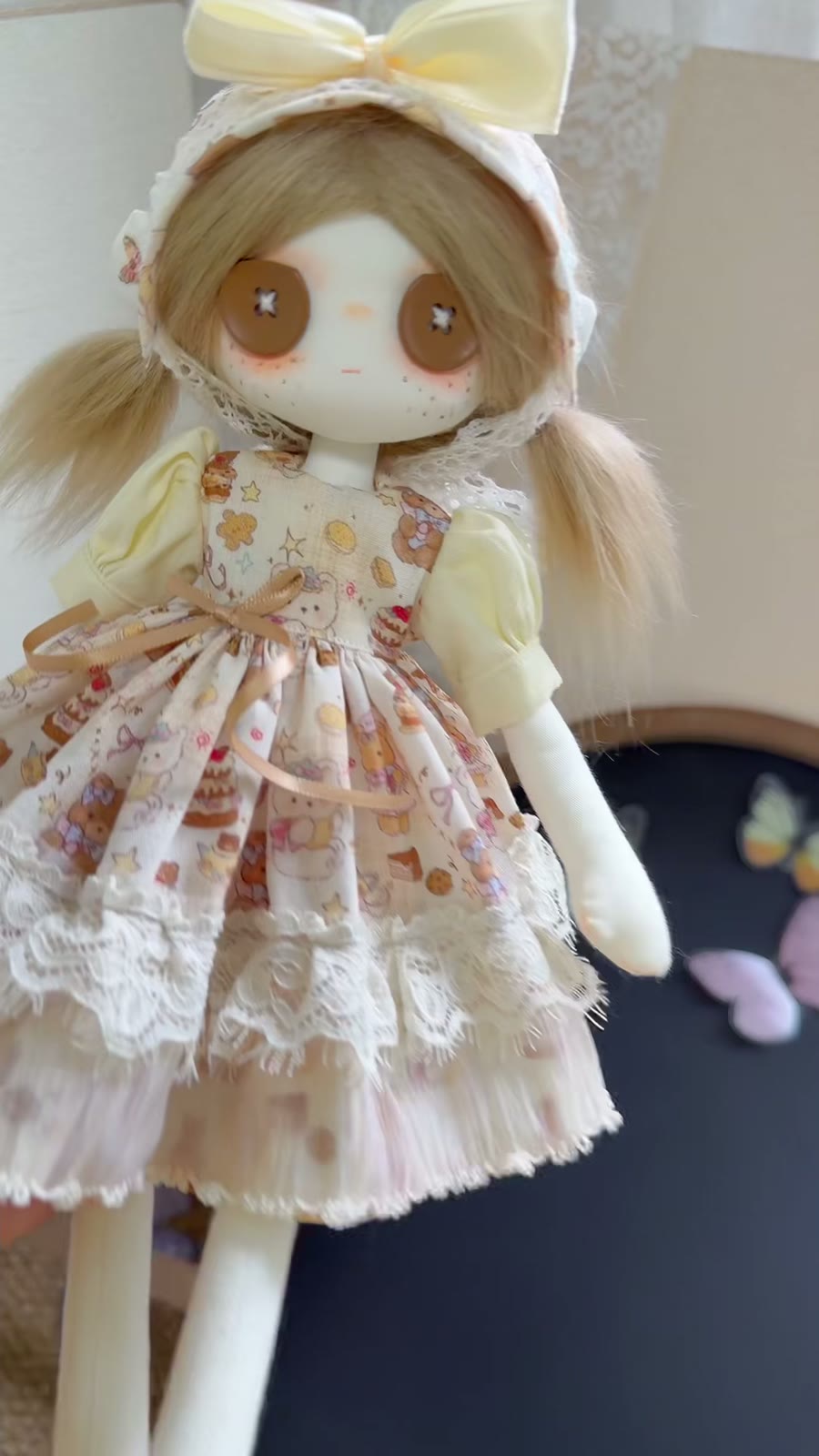 ハンドメイド布製アートドール 30cm