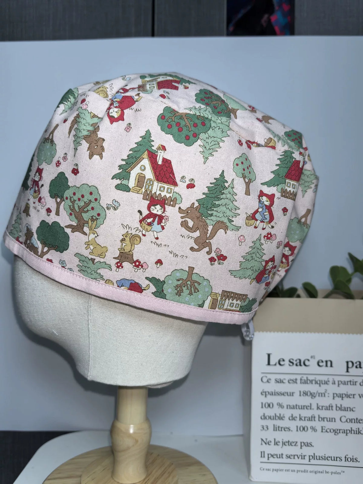 Cotton Little Red Riding Hood Scrub Cap