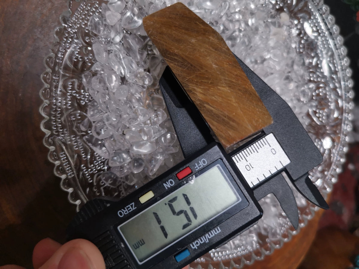 Golden Rutilated Quartz Freeform Crystal 59g