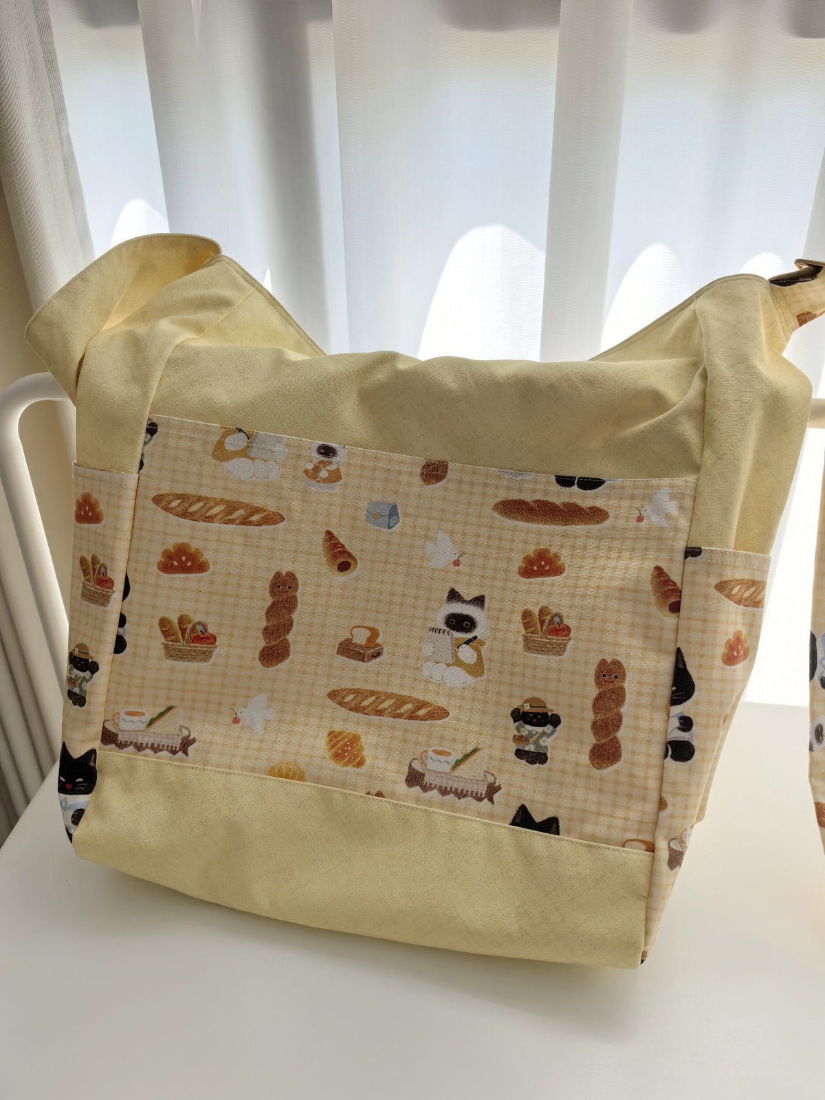 Bread Cat Canvas Tote Bag