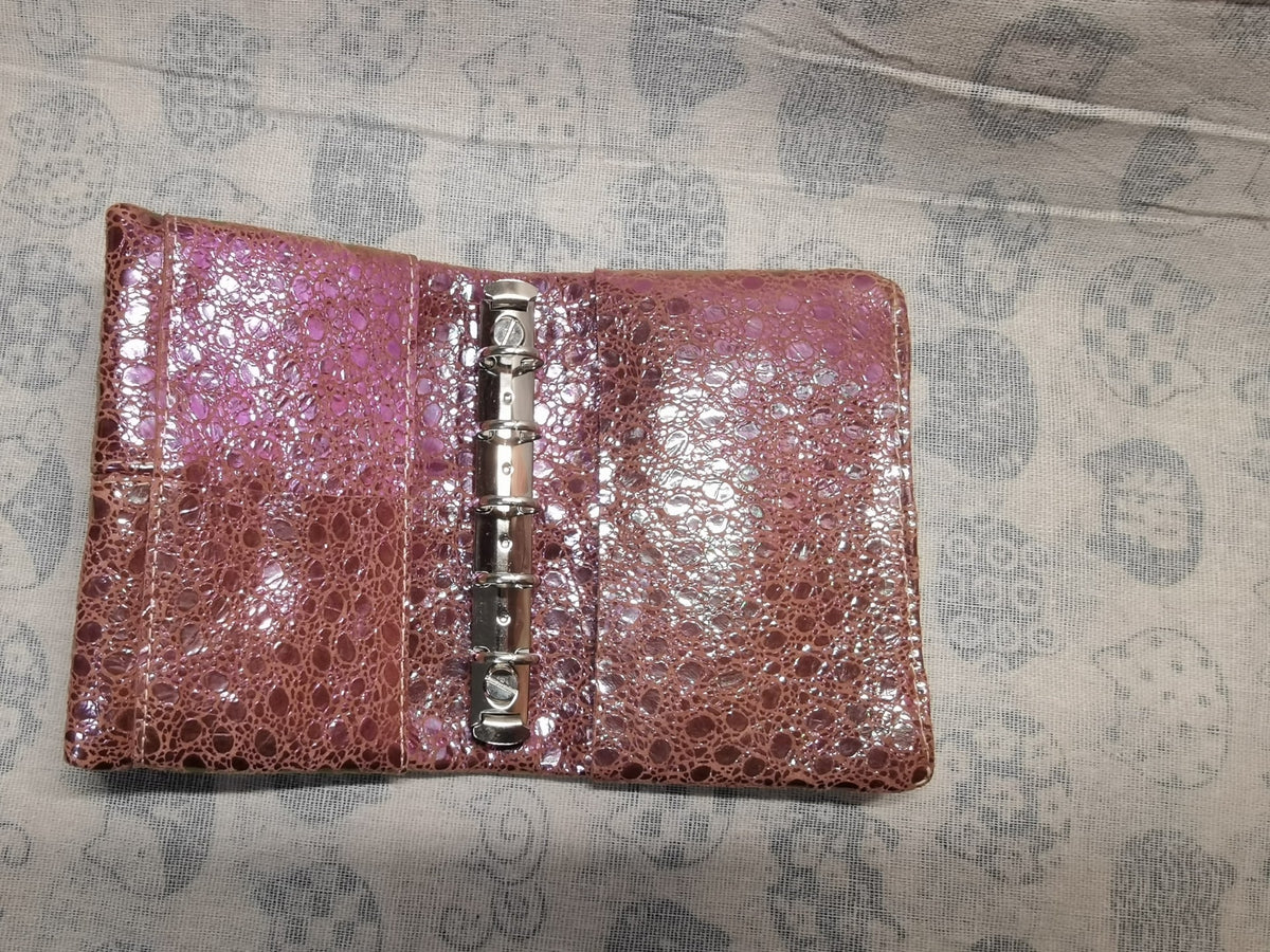 Metallic Pink Sheepskin M5 Planner Cover
