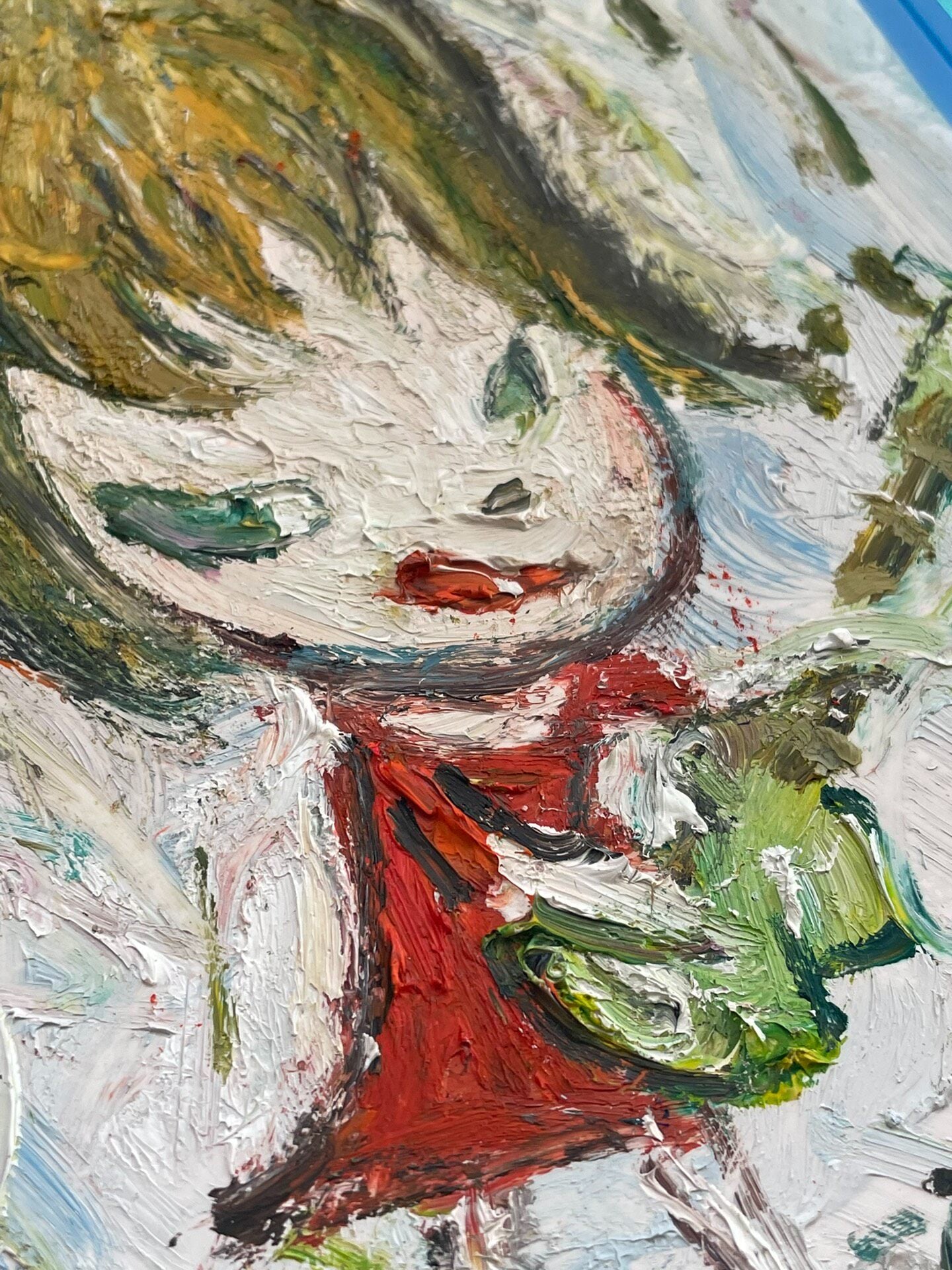 Framed Oil Painting, 13x17 cm, Acrylic Frame