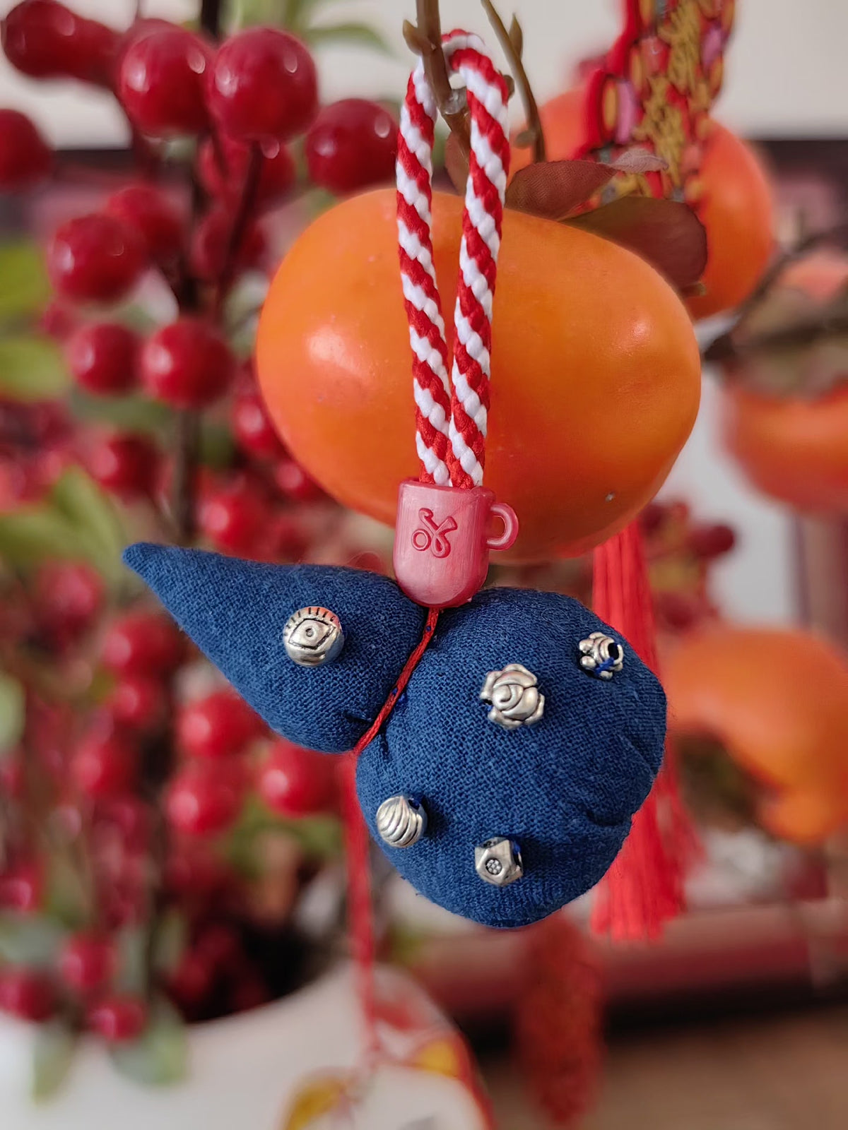 Handmade Earth Cloth Gourd Hanging Ornament