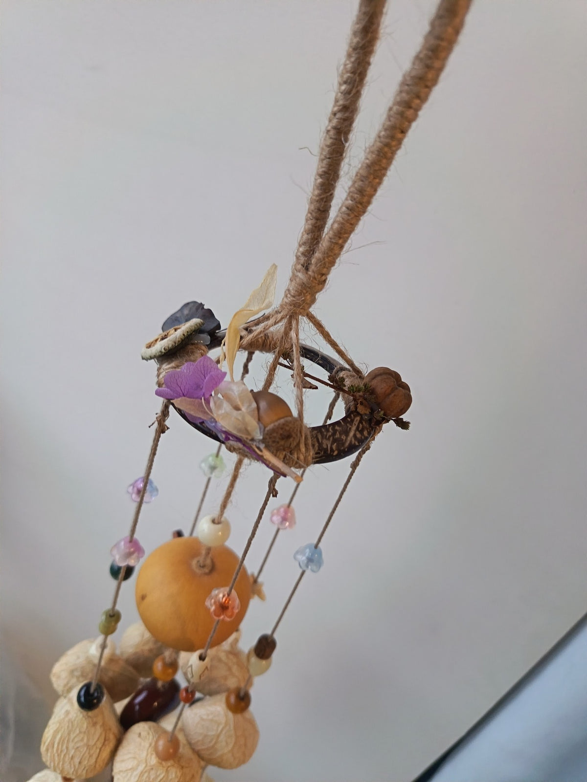 Indonesian Black Fruit Shell Wind Chime