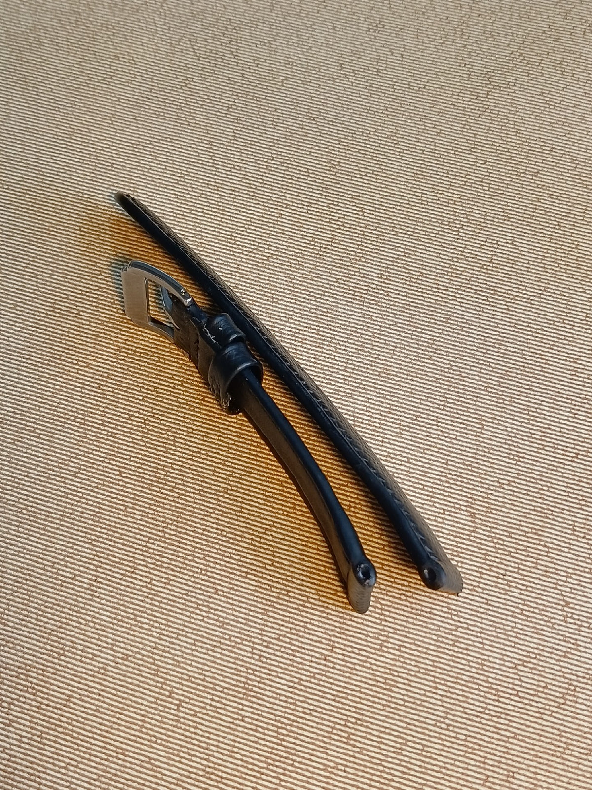 Black Epsom Leather Watch Strap 22mm