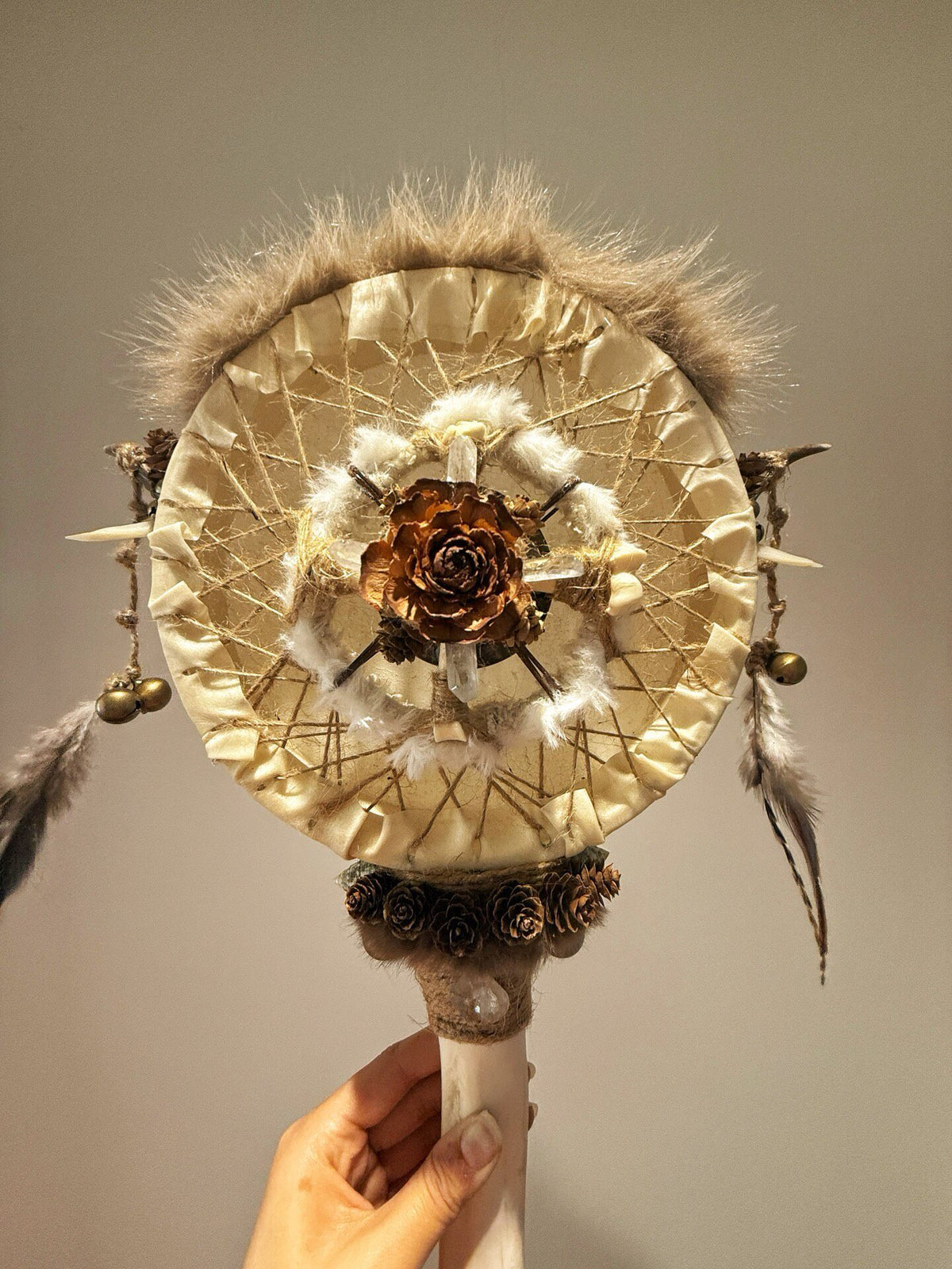 Shamanic Drum Moonlight Rose Sheepskin