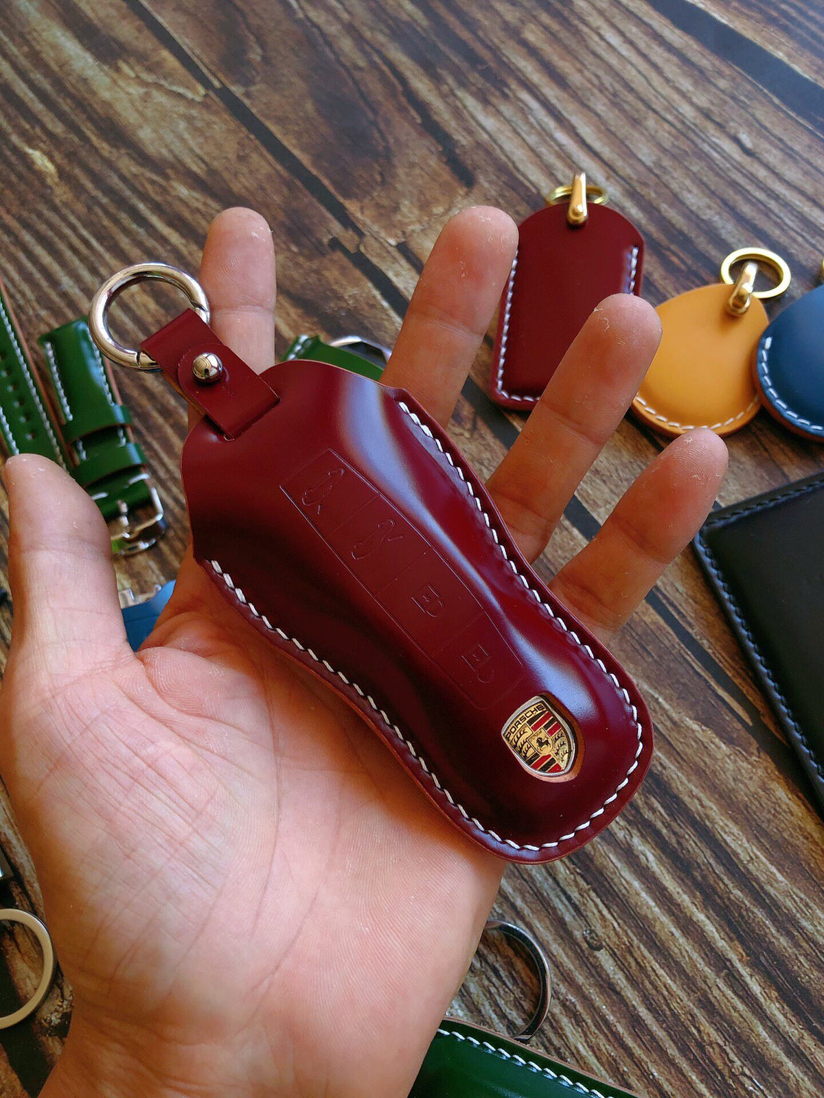 Porsche Key Cover Shinki Cordovan Leather