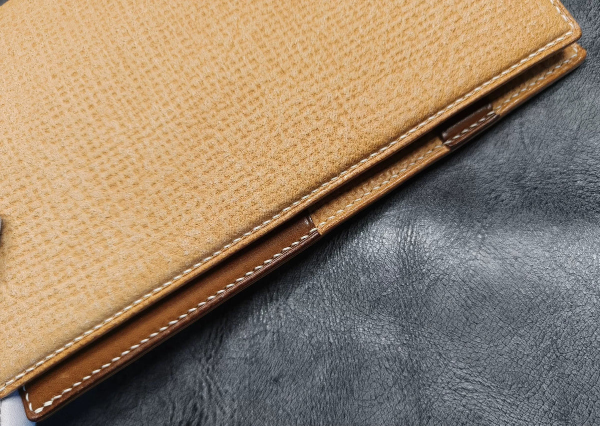 Cuaderno carpeta de cuero A6 con seis anillos