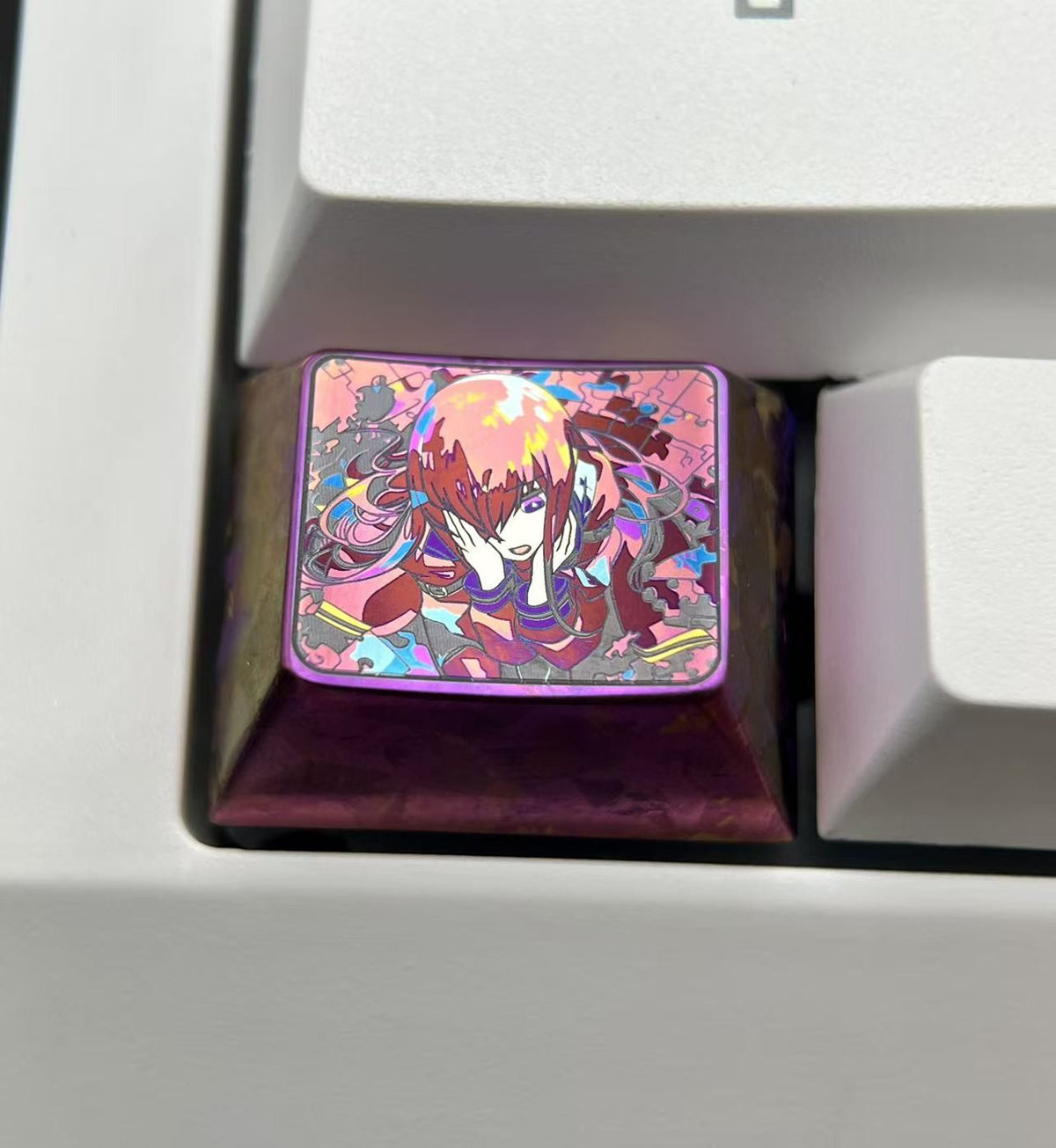 Steins Gate Kurisu Makise Titanium Keycap