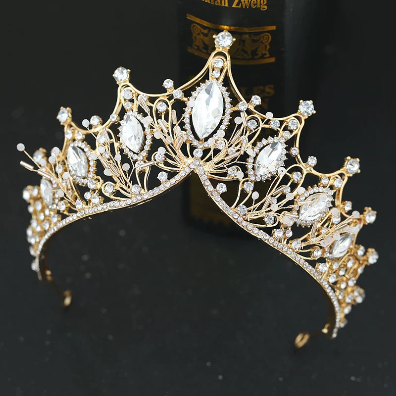 Tiara in Filigrana e Cristallo in Oro o Argento