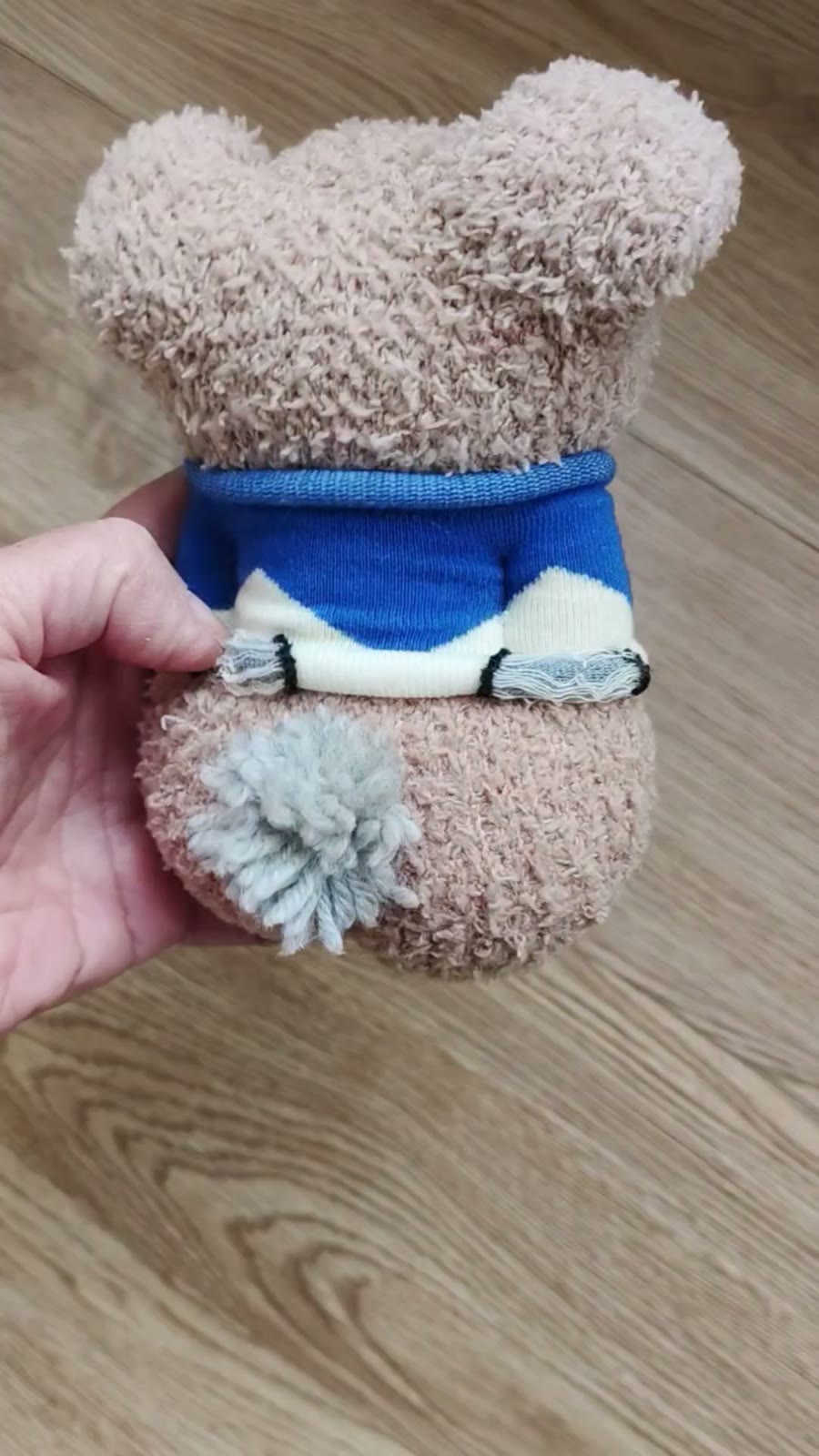 ハンドメイド ソックドル 犬またはクマ 15cm