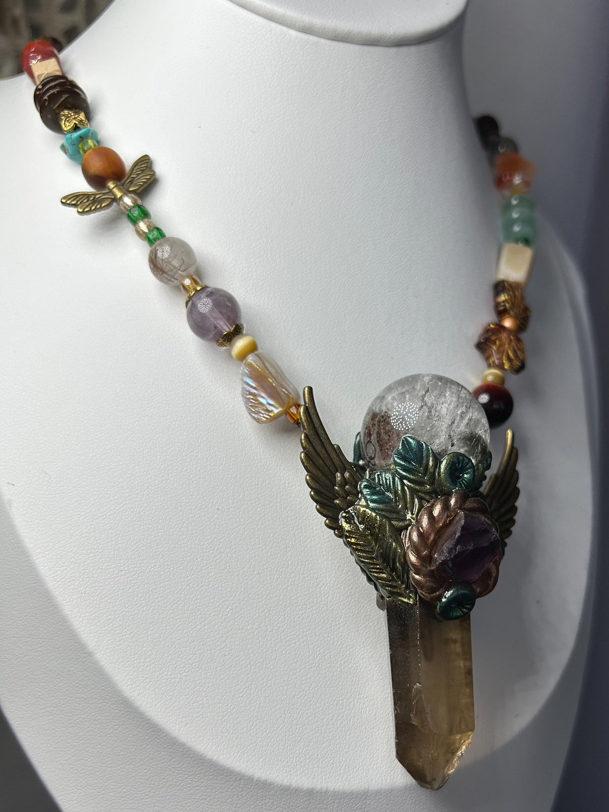 Handcrafted Crystal Pendant Necklace