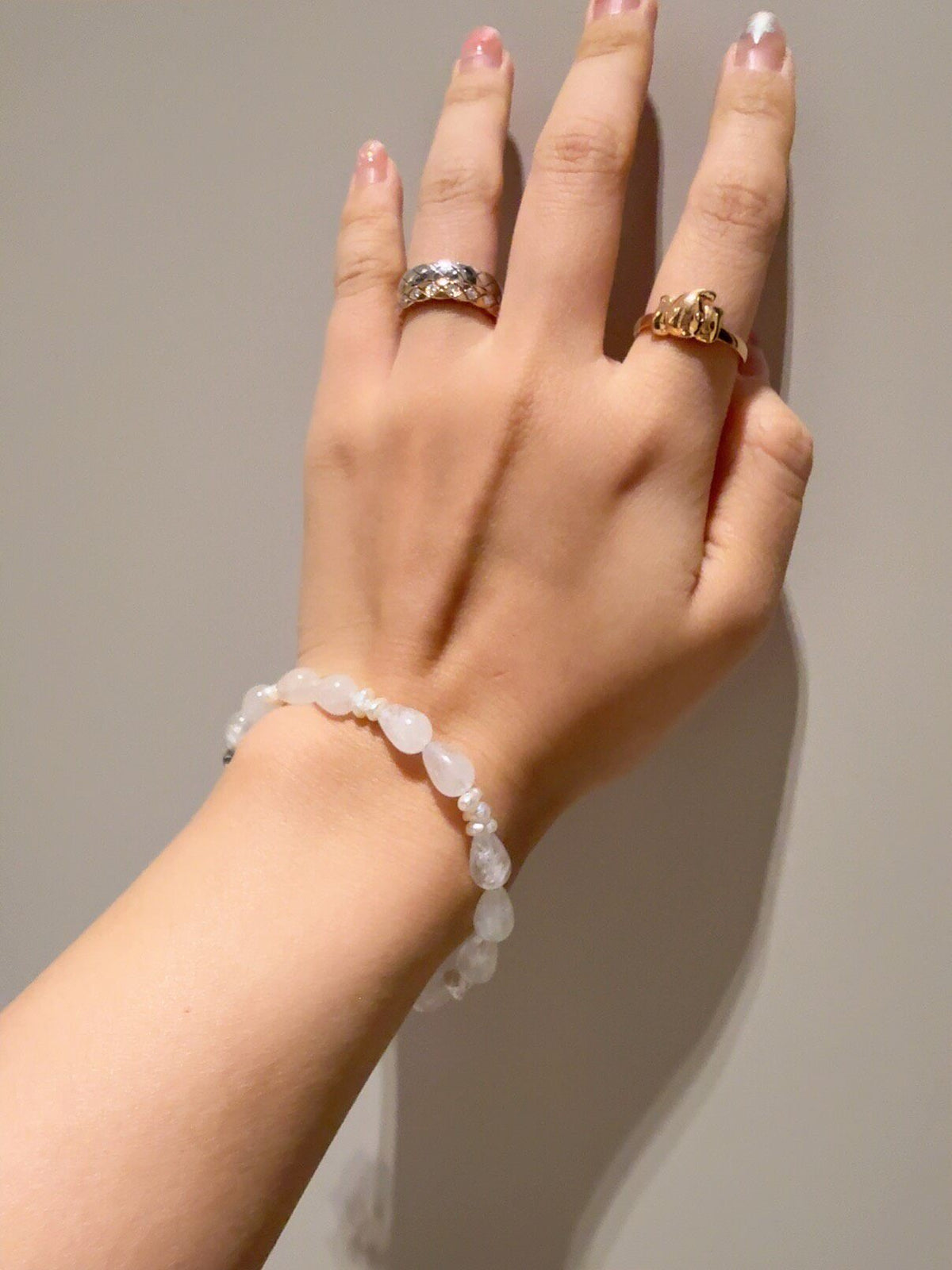 Natural White Crystal Pearl Handmade Bracelet
