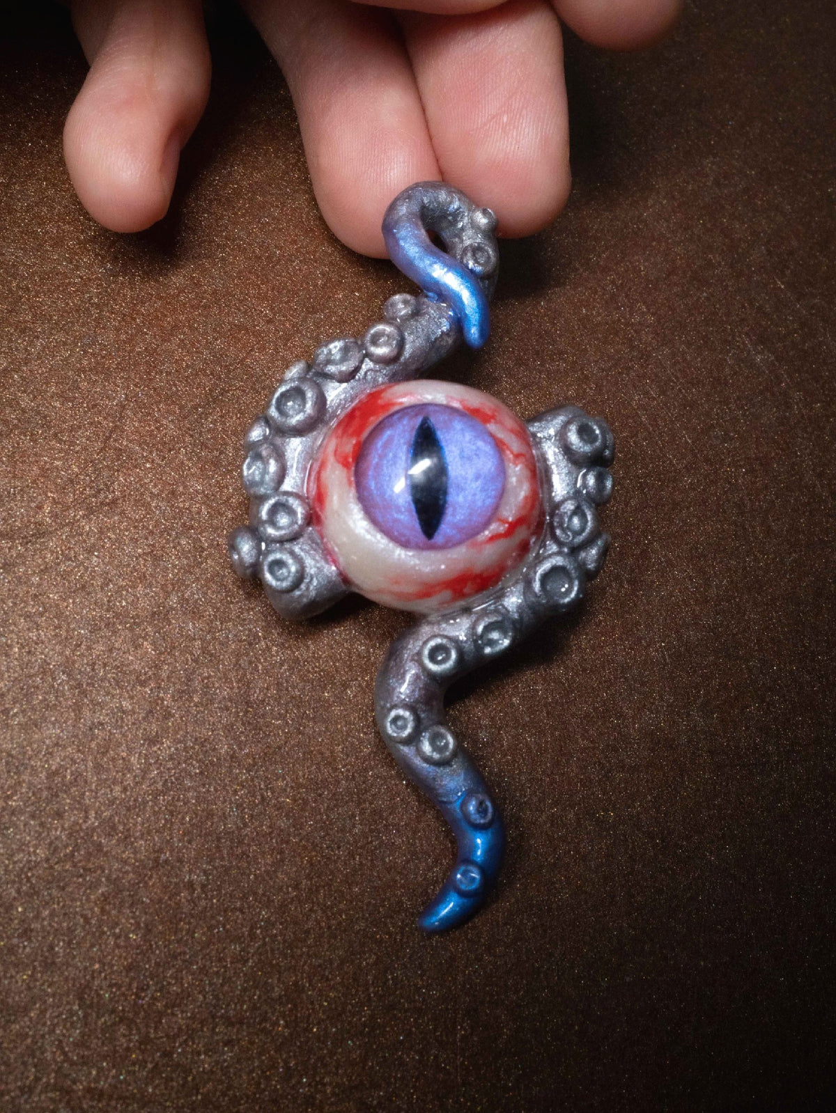 Cthulhu Tentacle Eye Pendant Necklace