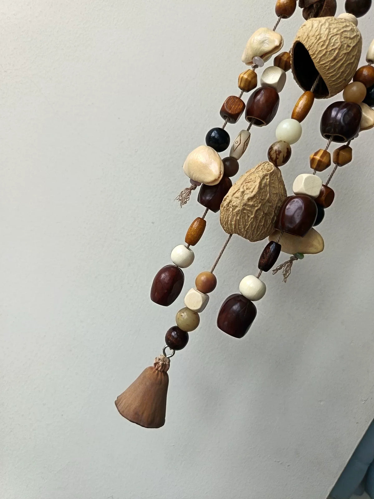 Handcrafted Seed Shell Wind Chime Ornament