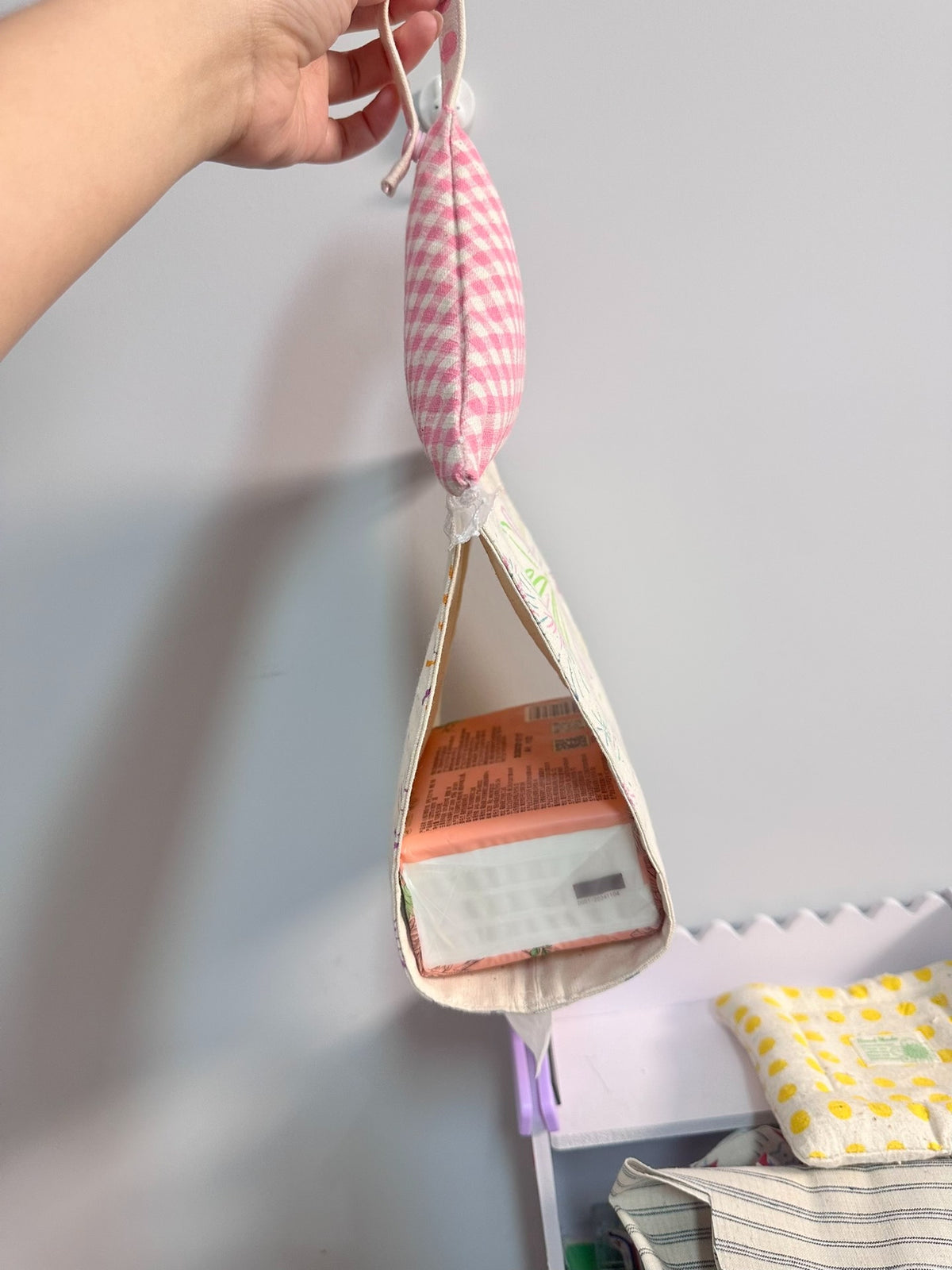 Handmade Firework House Tissue Bag