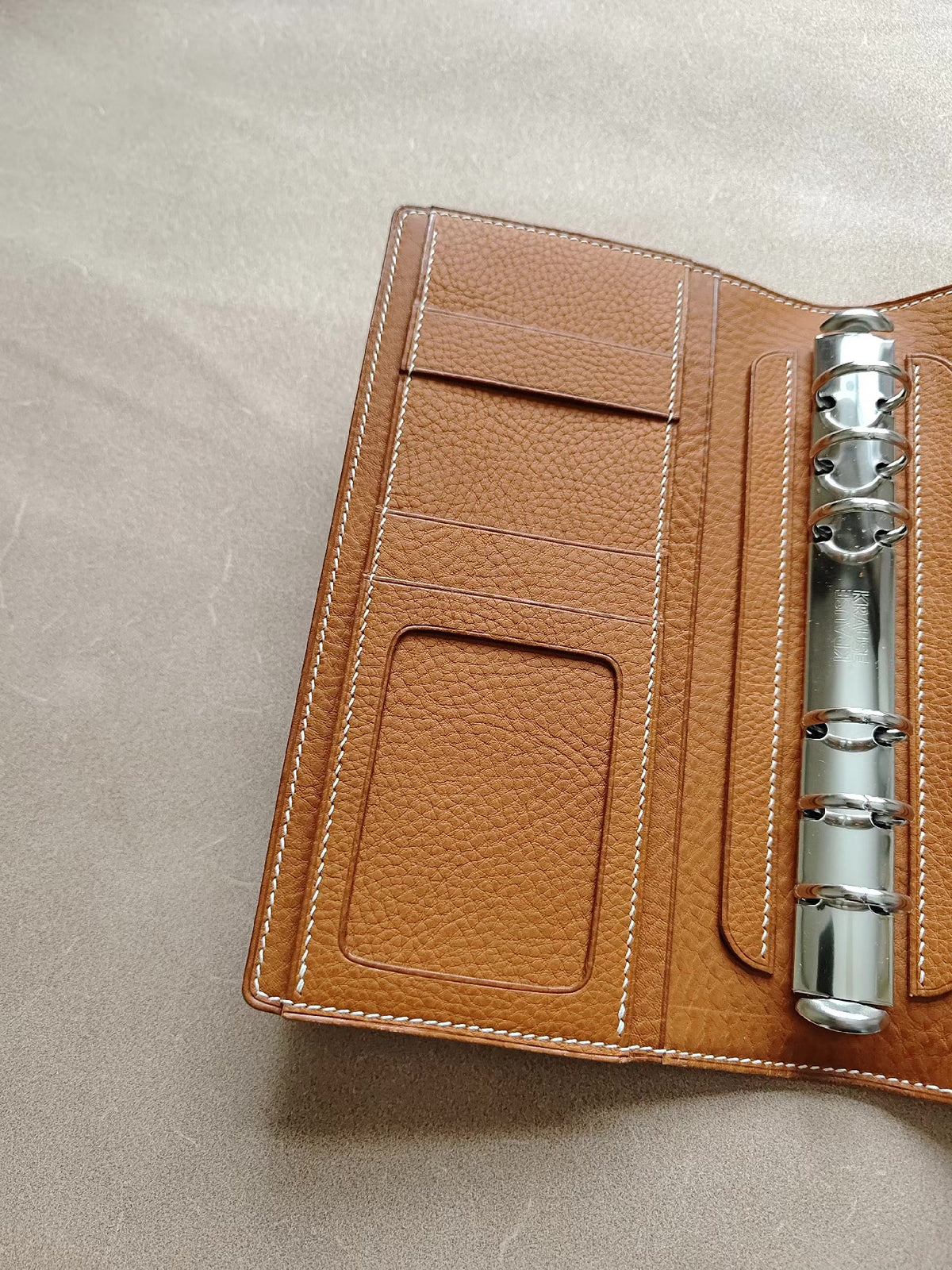 A6 Minerva Leather Loose Leaf Binder