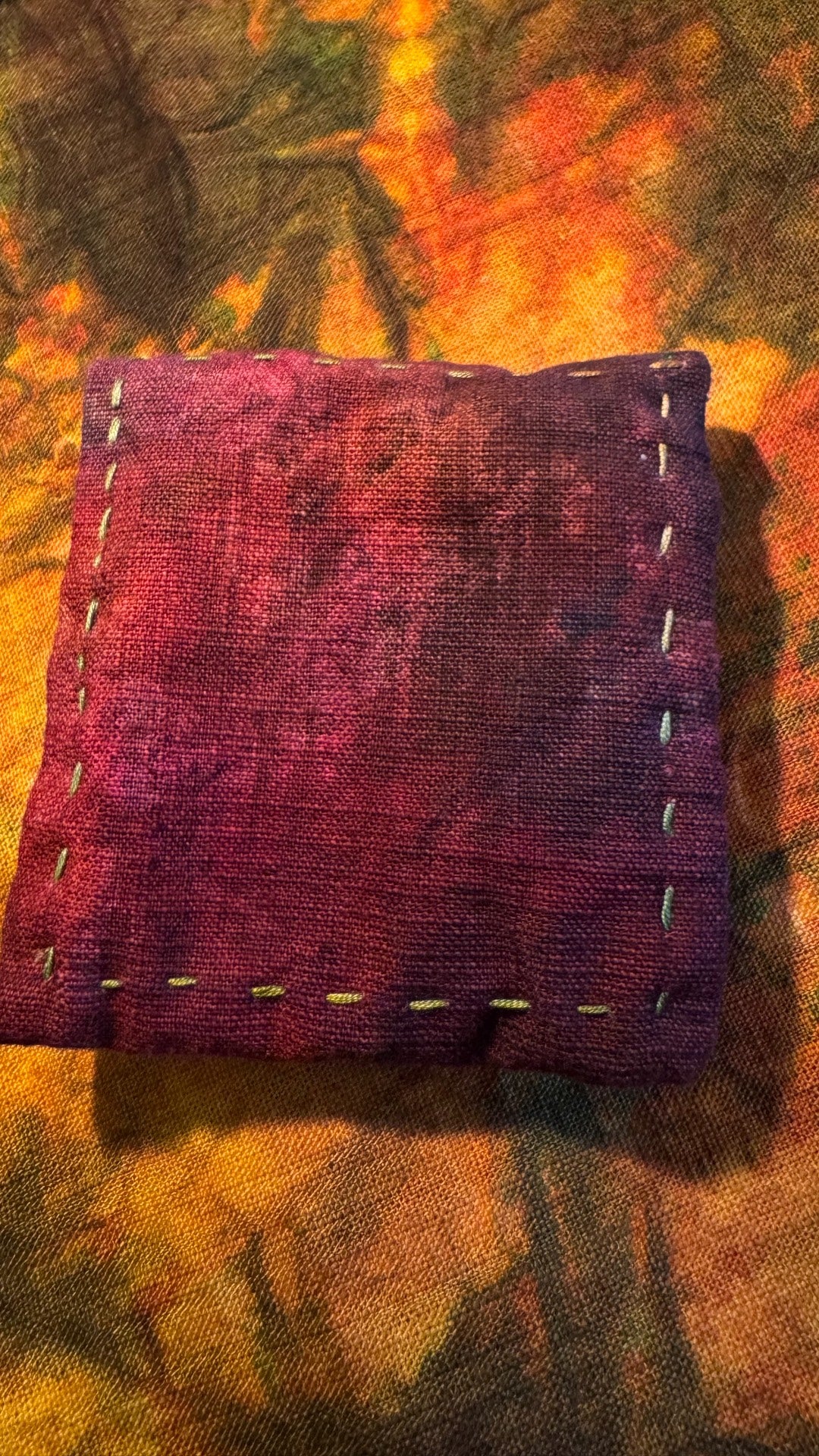Handwoven Plant-Dyed Fabric Pouch