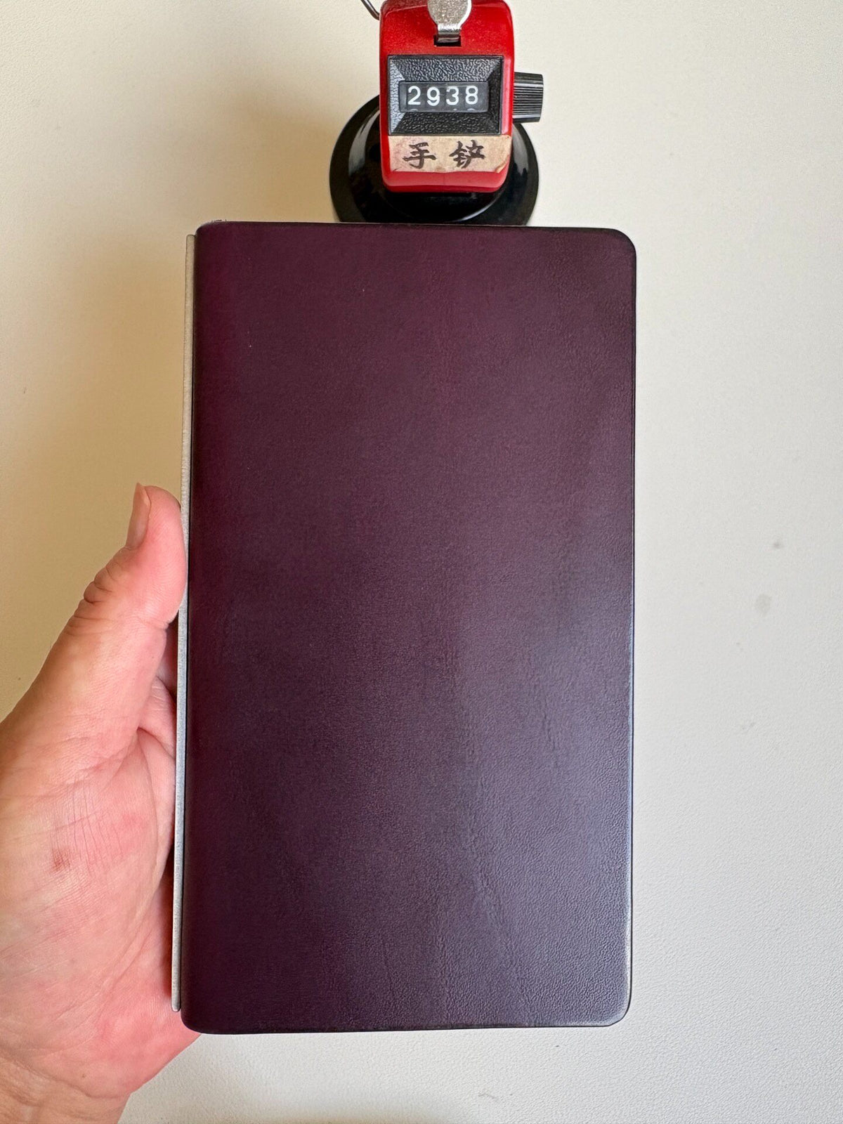 Buttero Leather Purple A6 Ring Binder