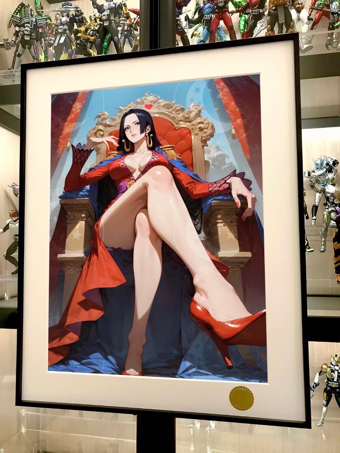 Boa Hancock One Piece Framed Anime Art Print