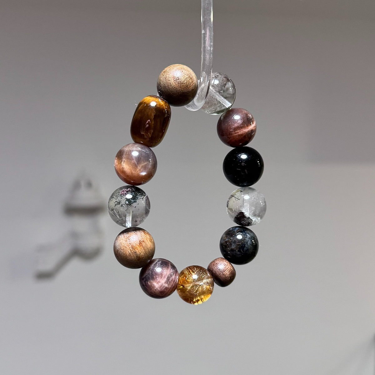 Mixed Stone Crystal Beaded Bracelet