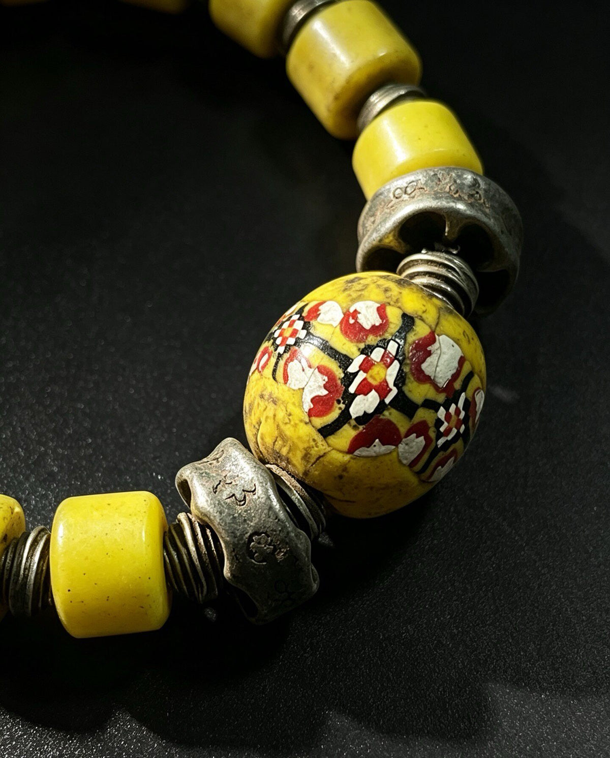 Kakamba Glass Bead Bracelet with Old Western Asian Beads