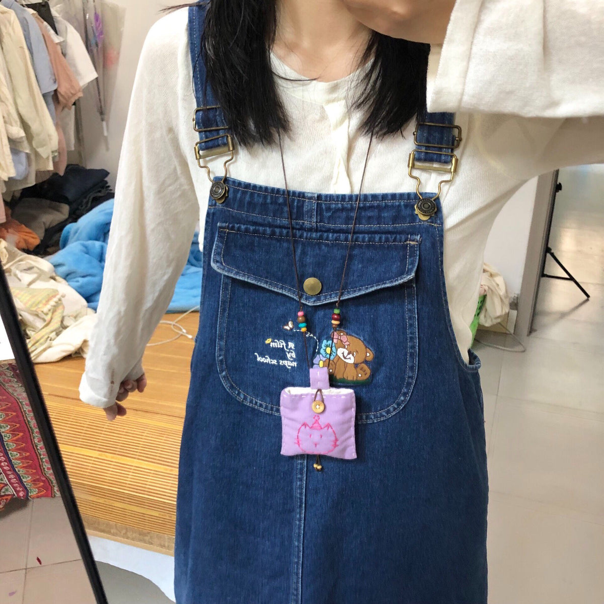 Pure Cotton Handmade Cartoon Storage Pouch